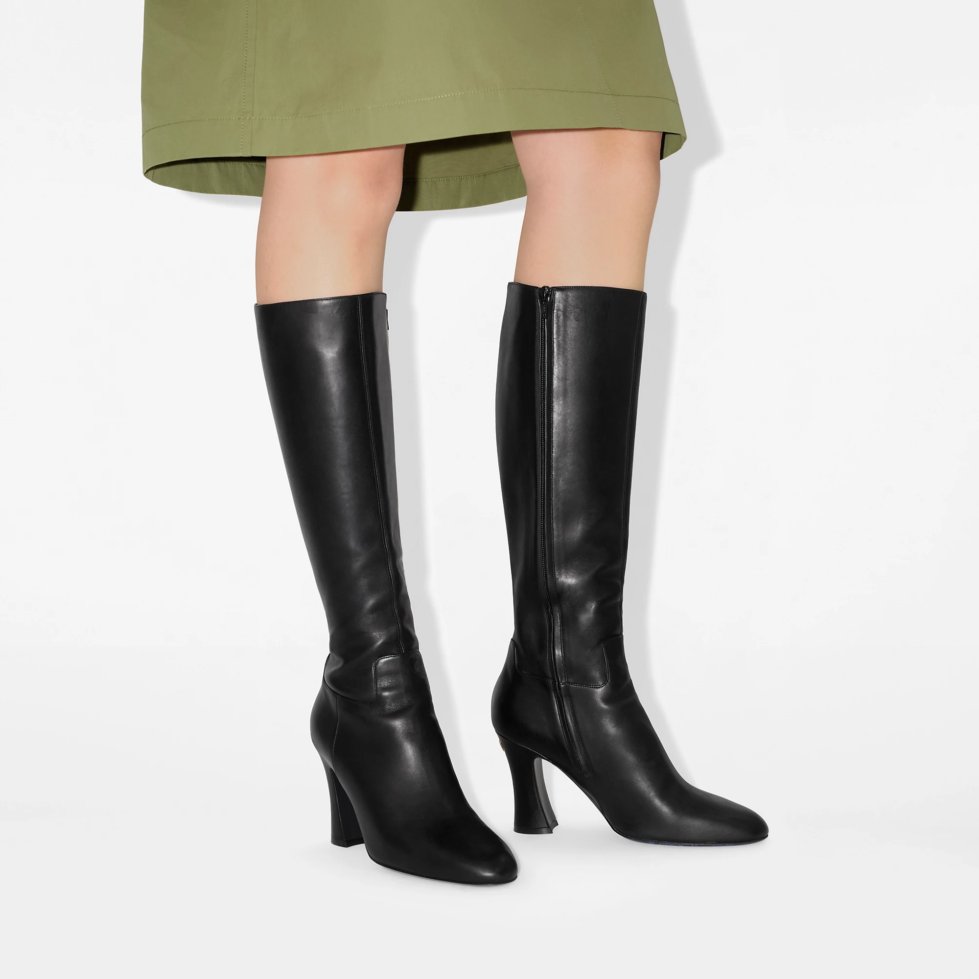Leather Trinket High Boots
