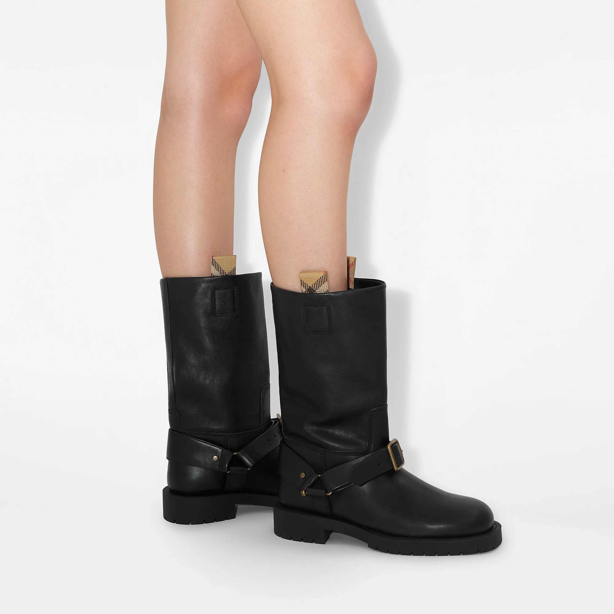 Leather Soft Saddle Low Bootsâ