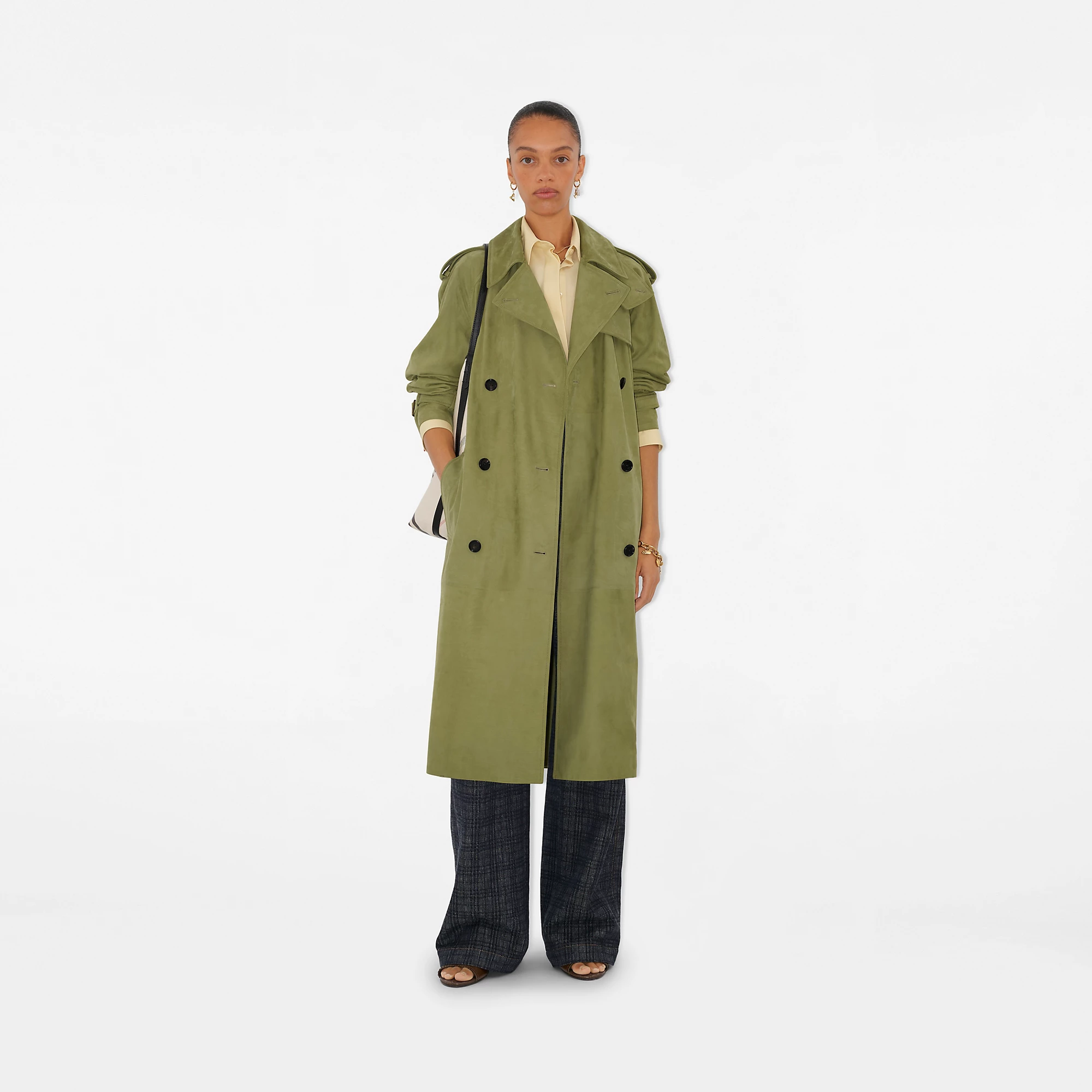 Long Nubuck Castleford Trench Coat