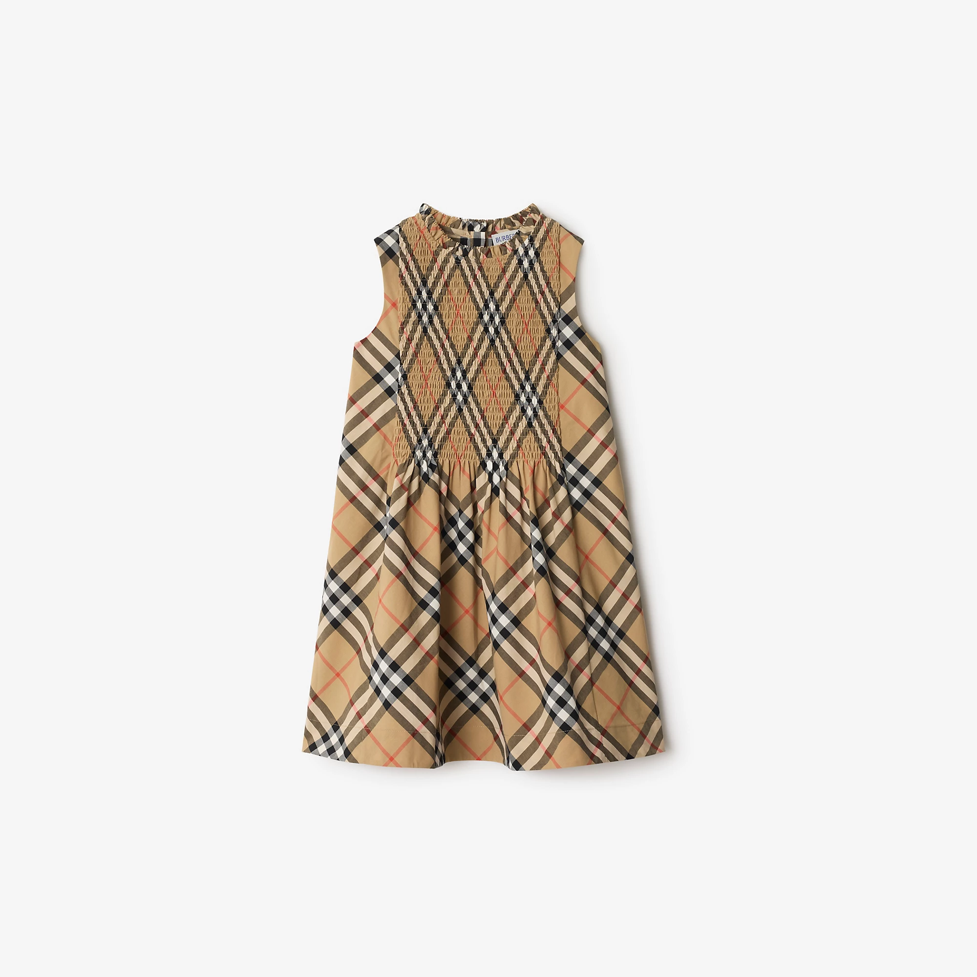 Check Cotton Poplin Dress