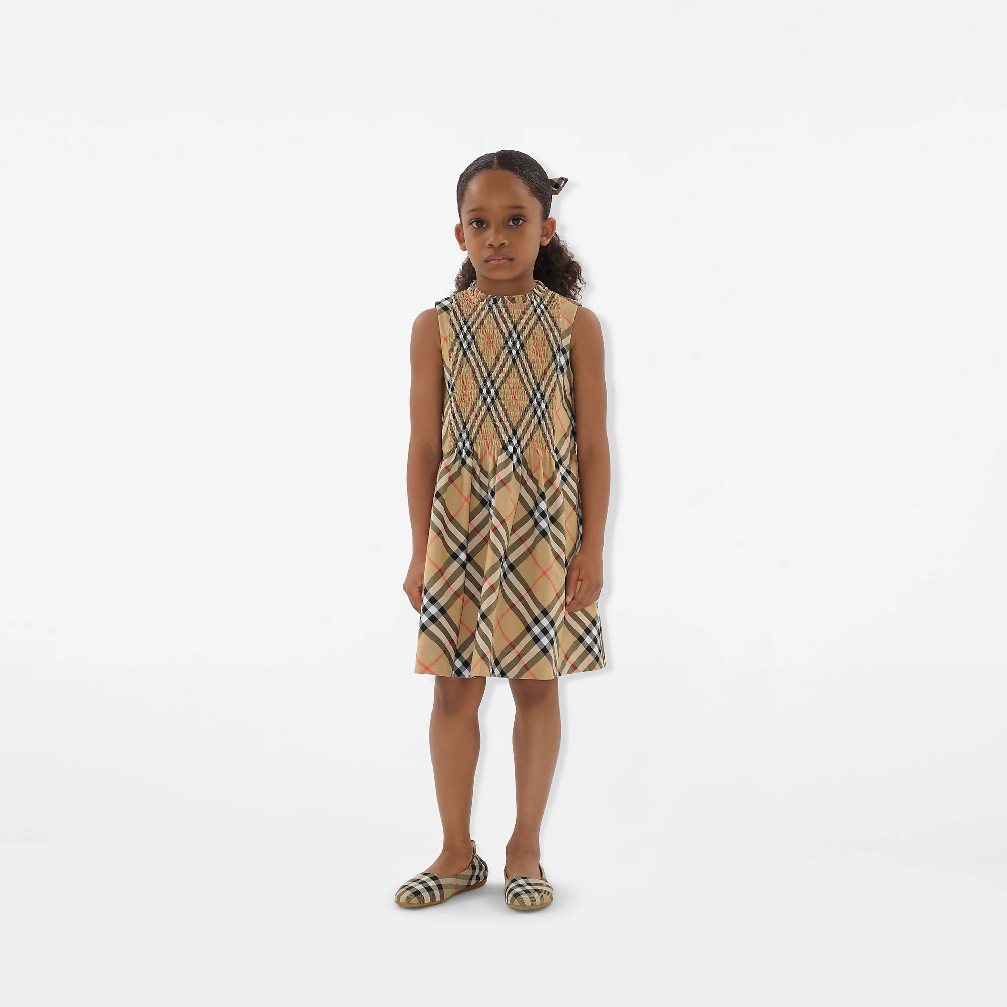 Check Cotton Poplin Dress
