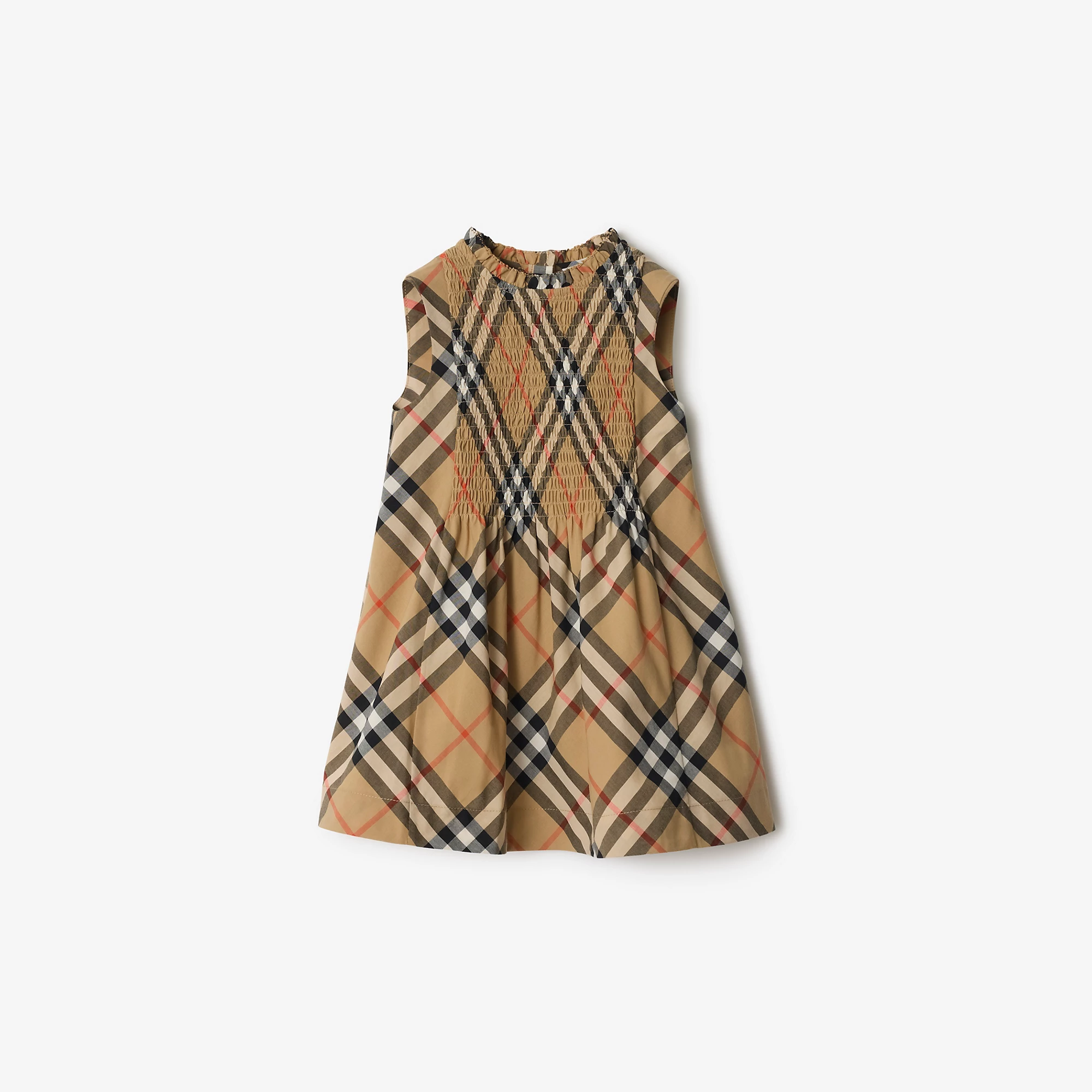 Check Cotton Poplin Dress