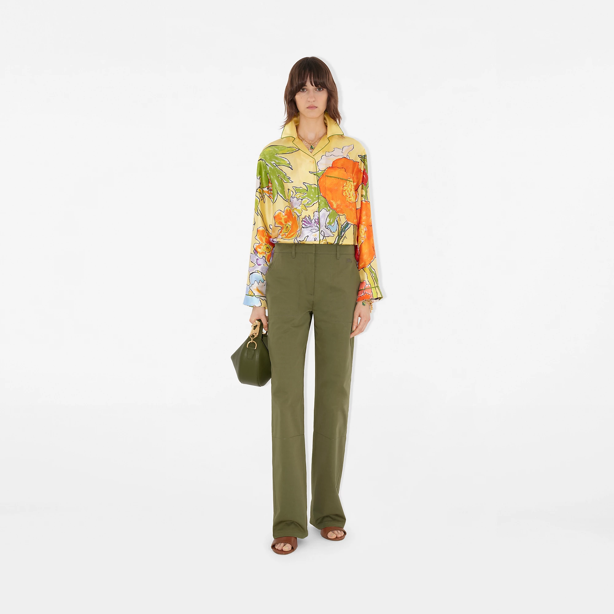 Highgrove Cascading Flowers Silk Pyjama Shirt