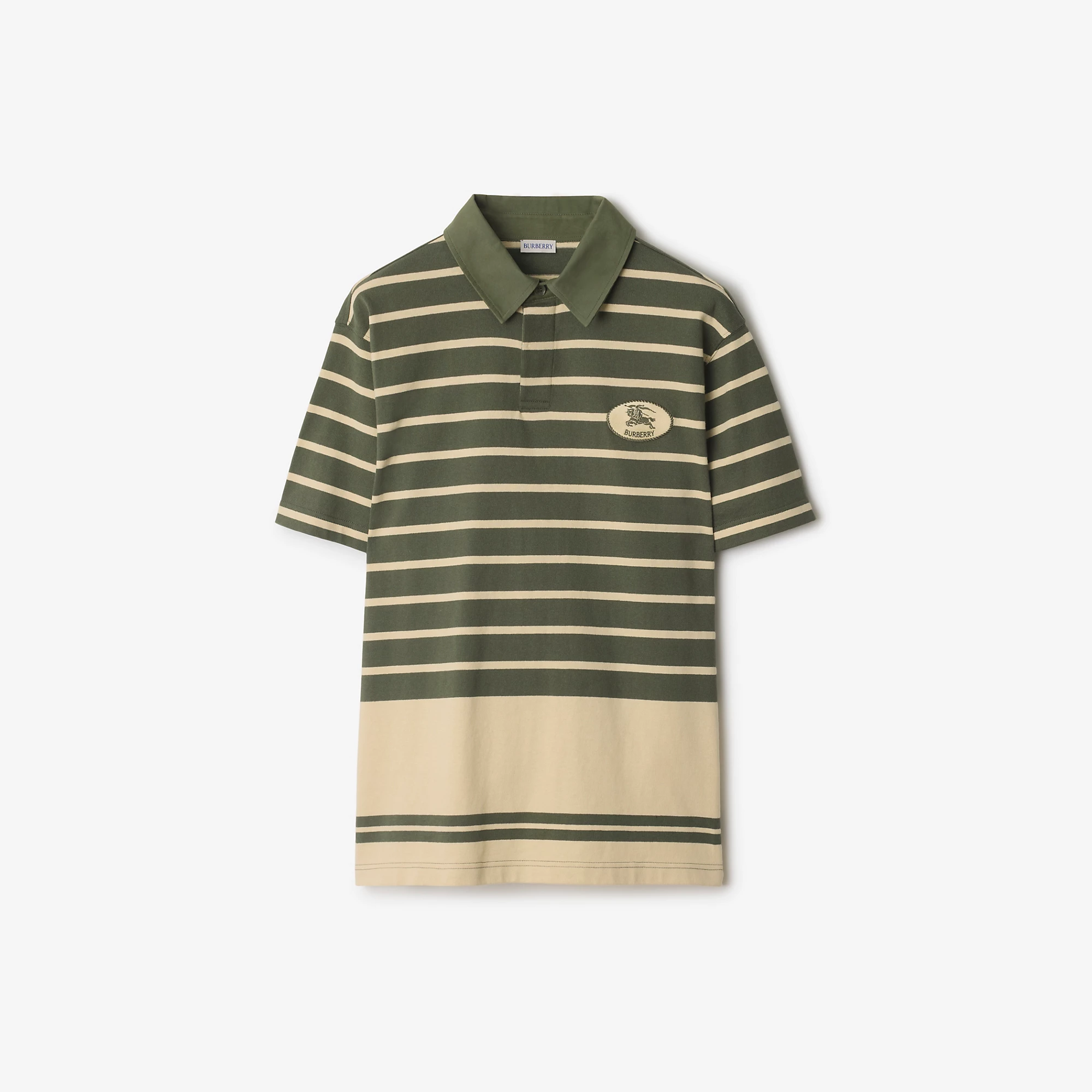 Striped Cotton Polo Shirt