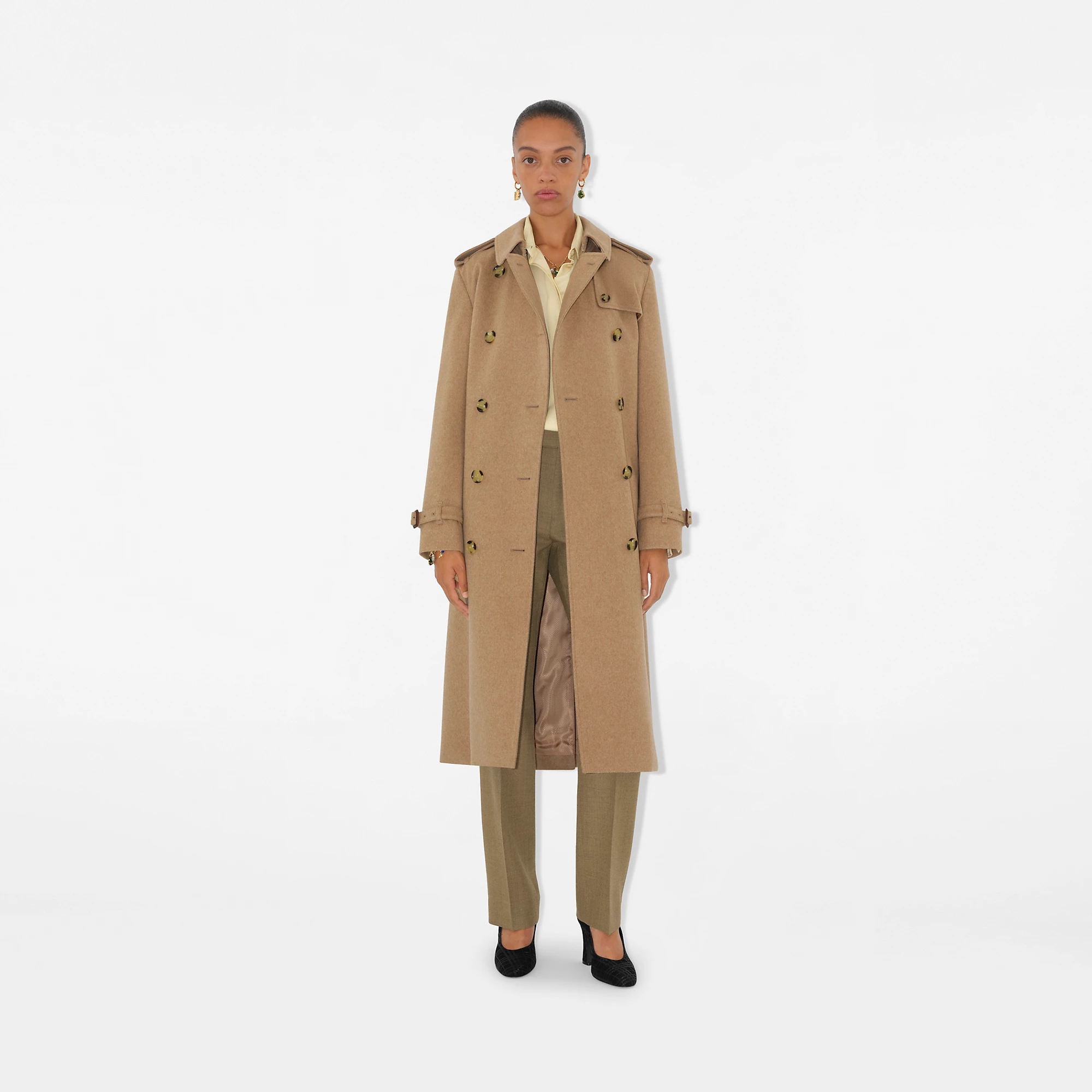 Long Cashmere Kensington Trench Coat