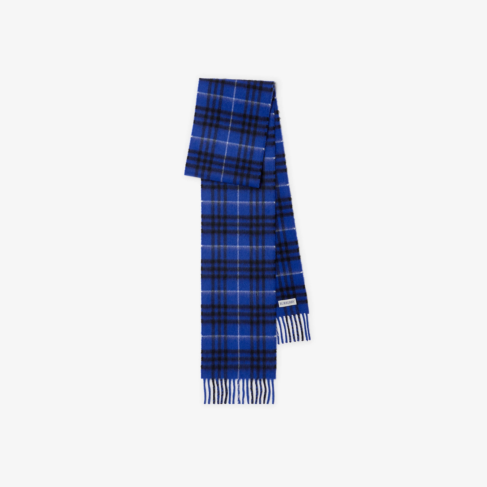 Narrow Check Cashmere Scarf