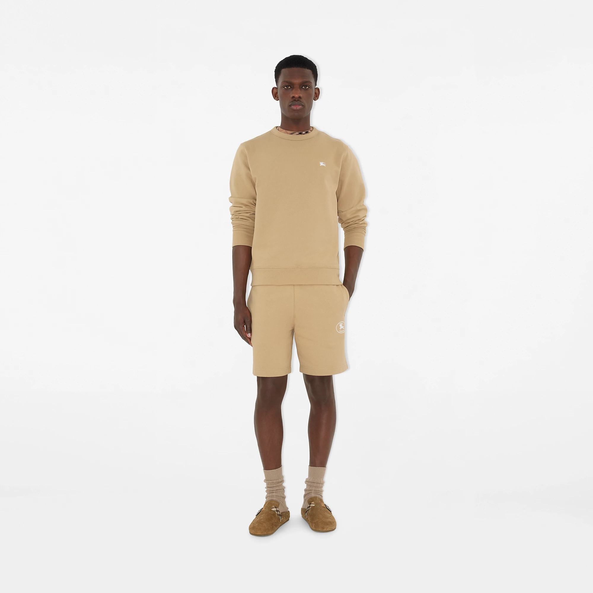Knight Stamp Cotton Shorts