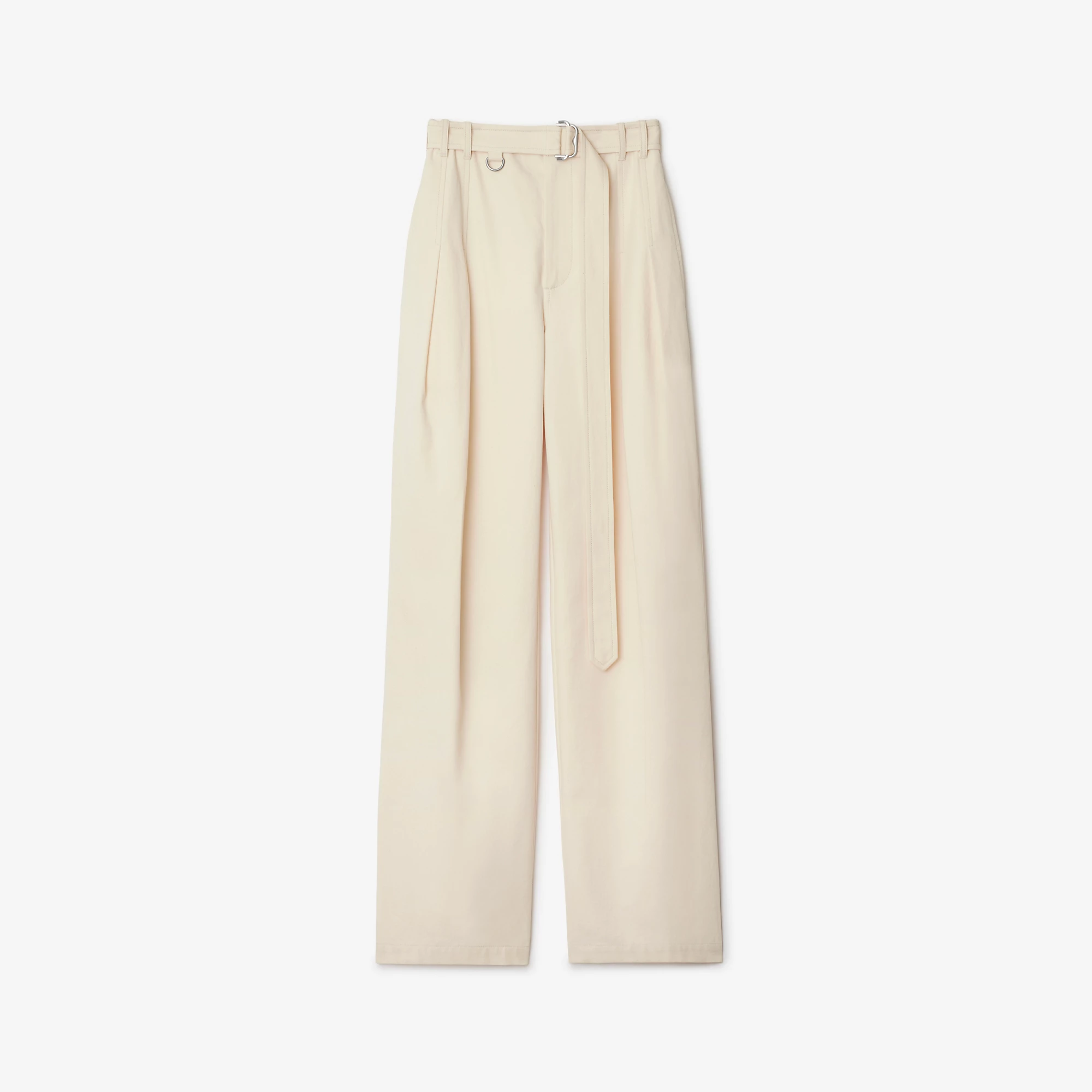 Gabardine Belted Trousers
