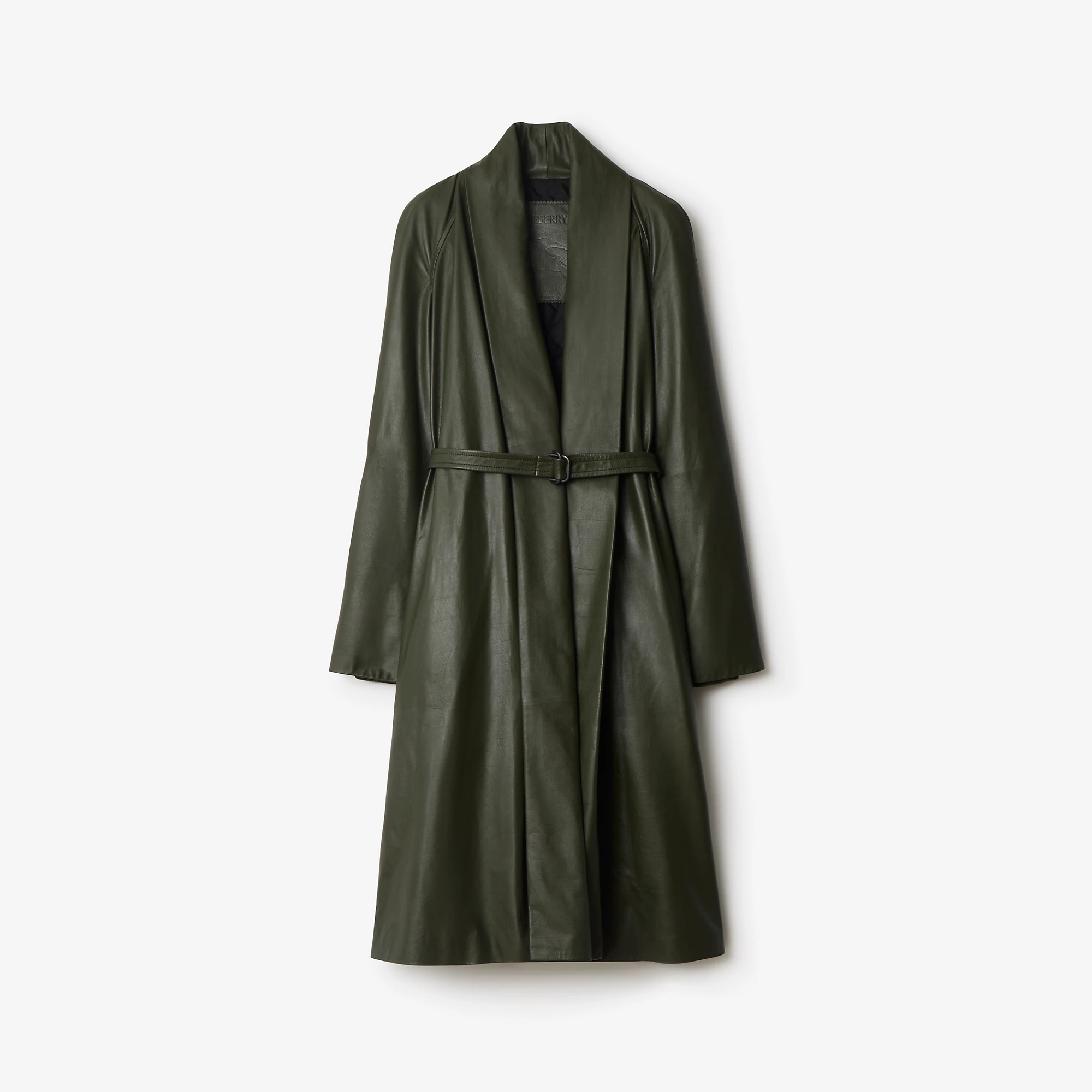 Leather Wrap Coat