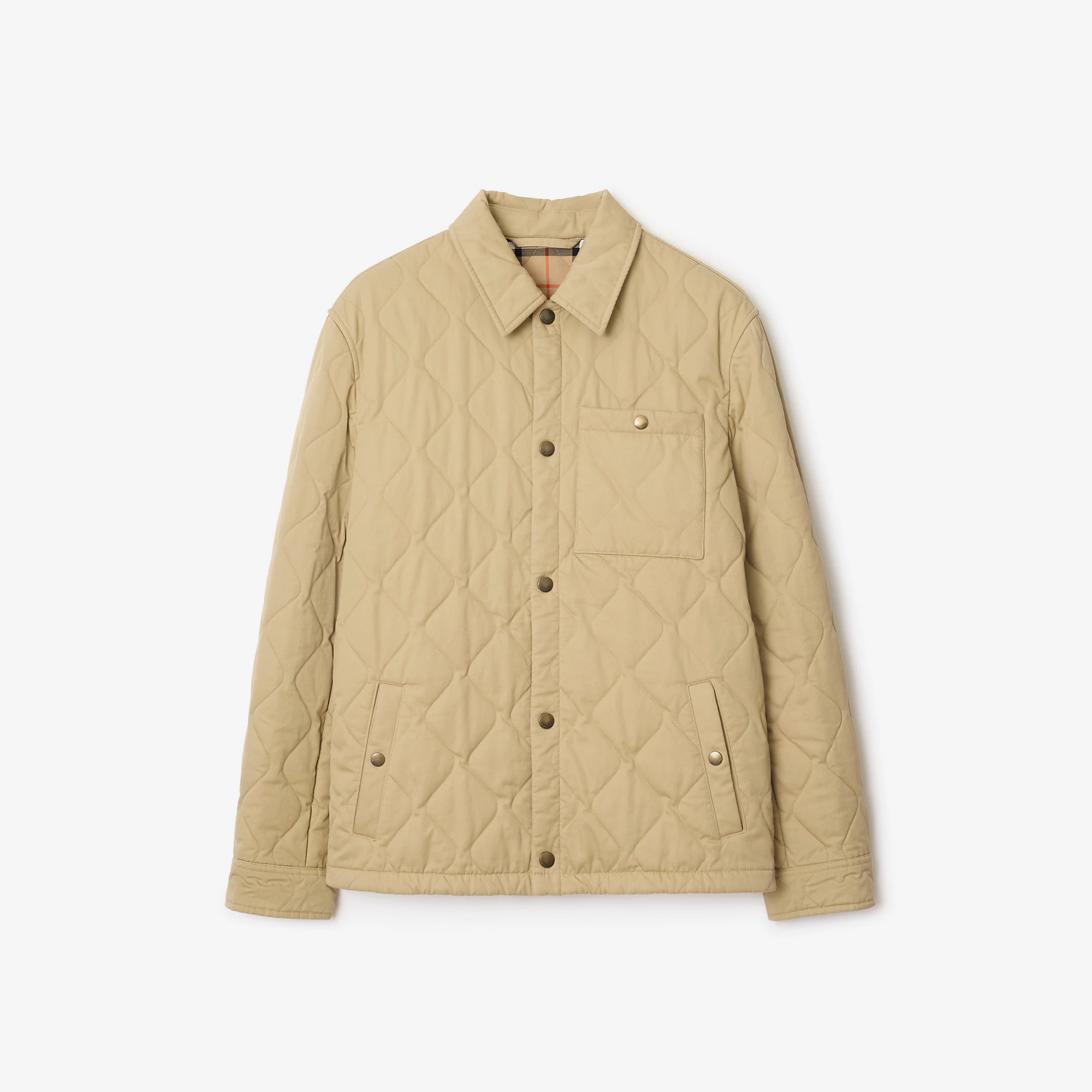 Quilted Gabardine Overshirt