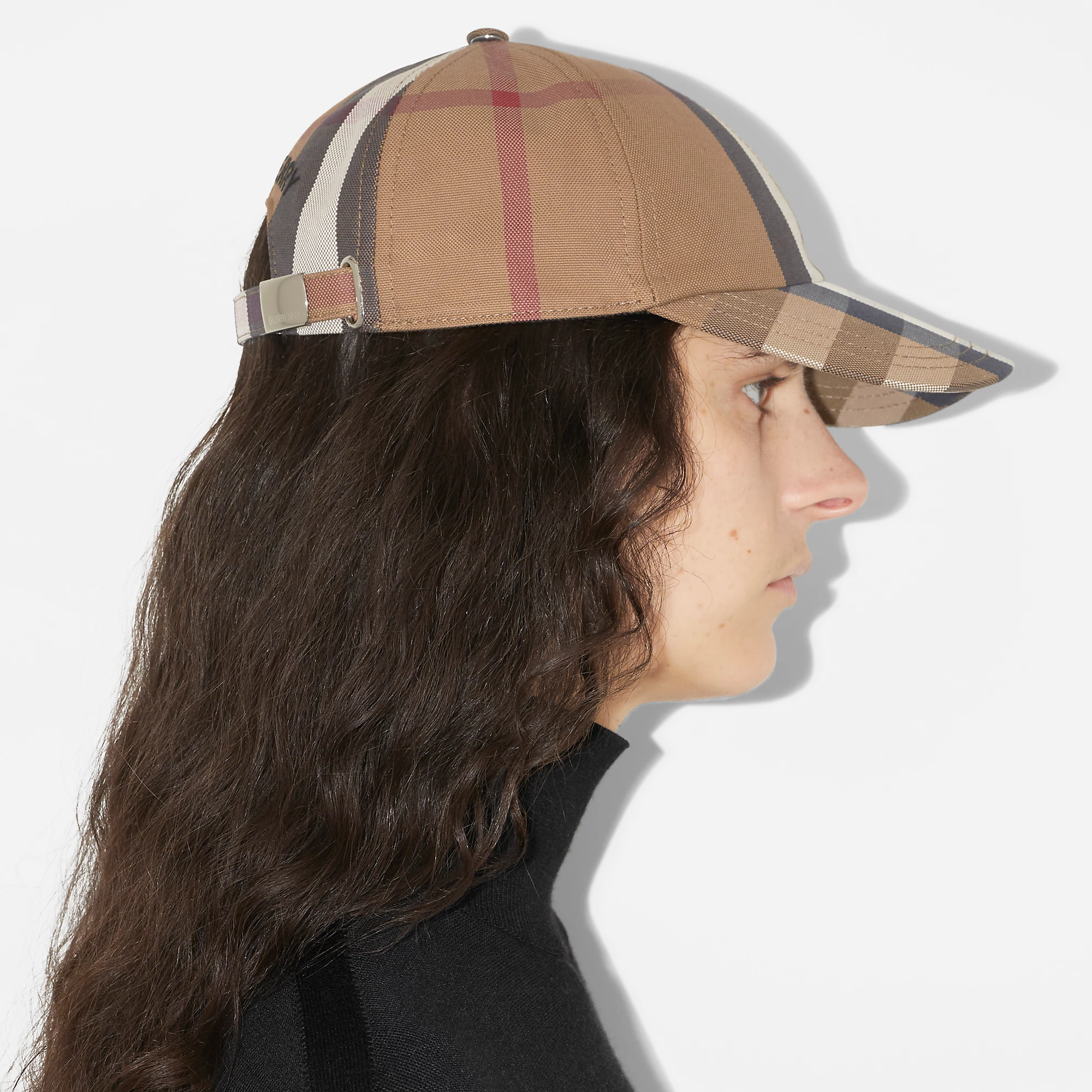Check Cotton Baseball Cap