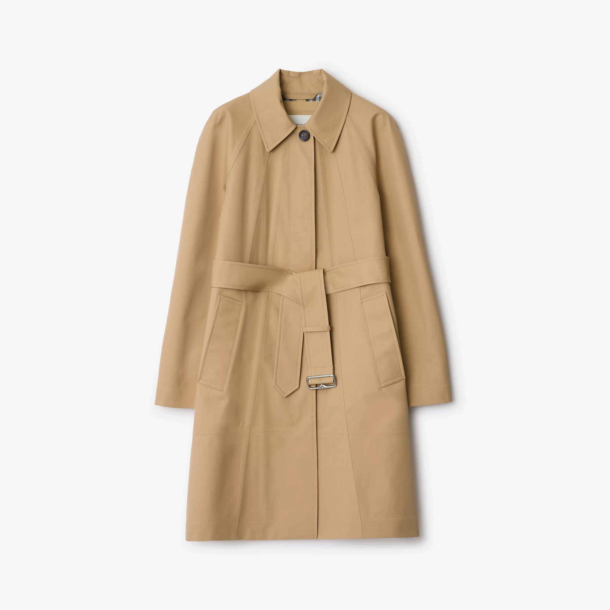 Mid-length Bonded Cotton Car Coat
