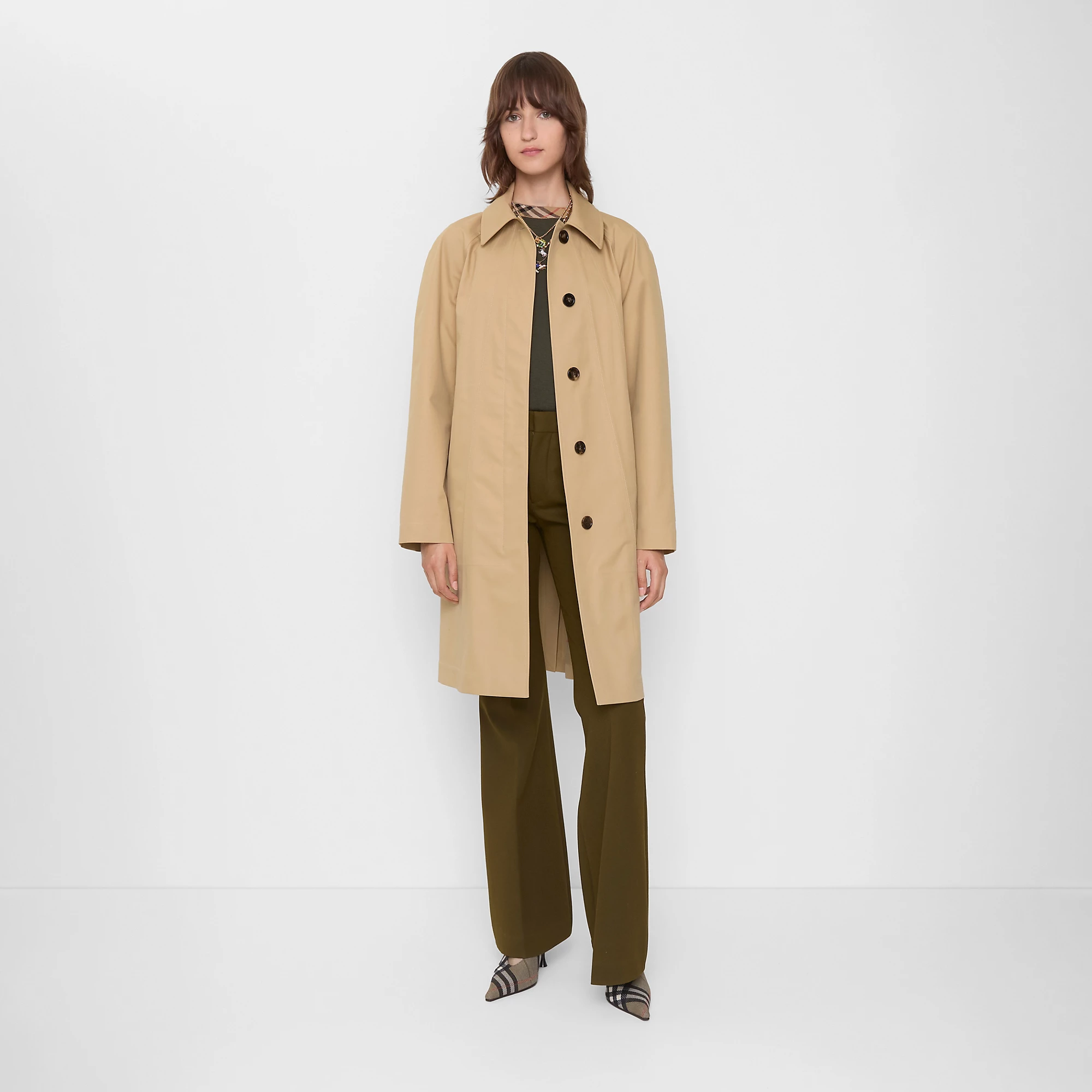 Mid-length Bonded Cotton Car Coat