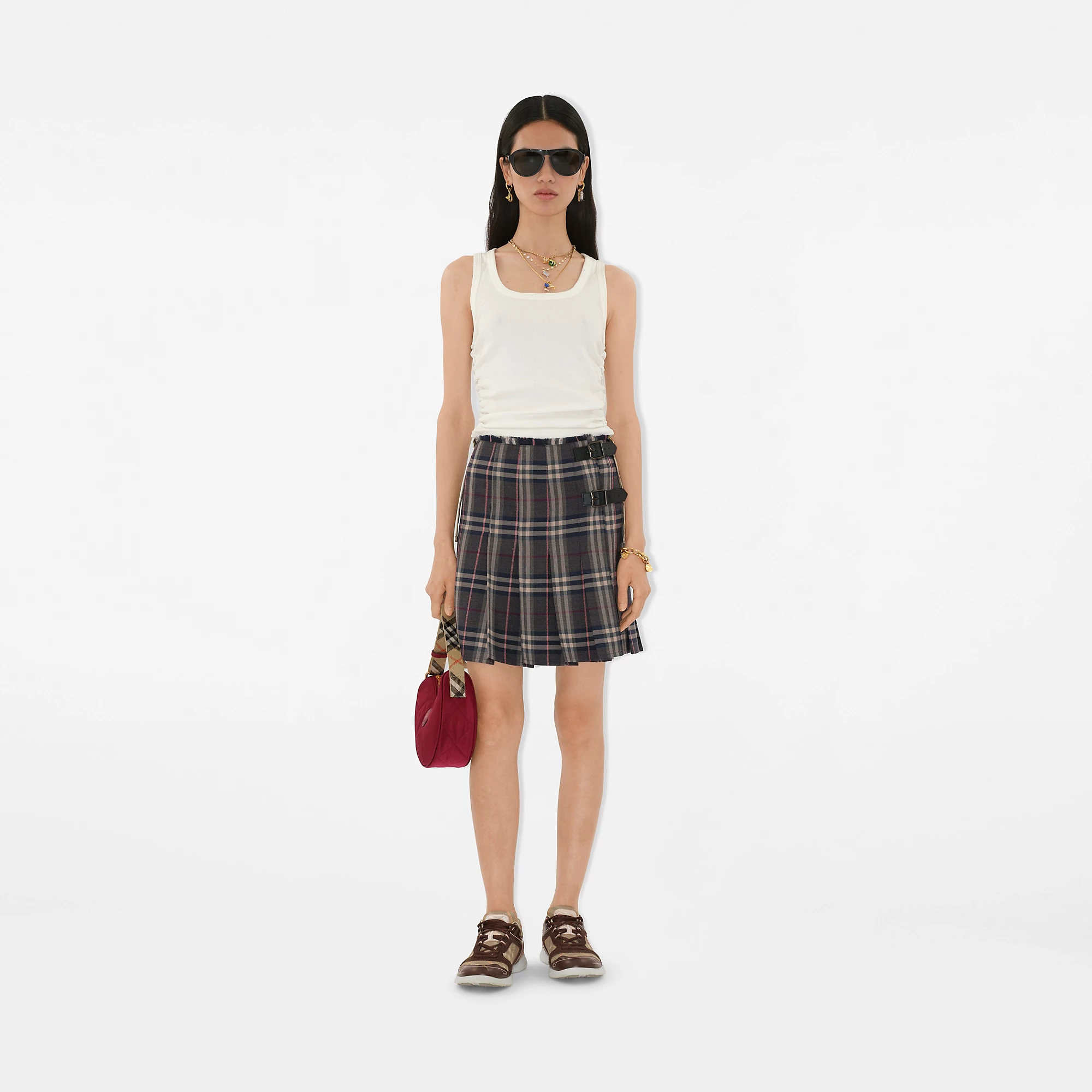 Check Wool Mini Kilt