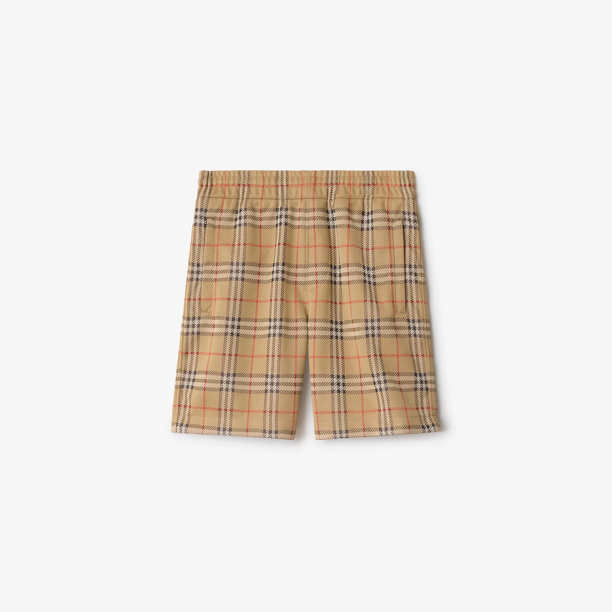 Check Jersey Shorts