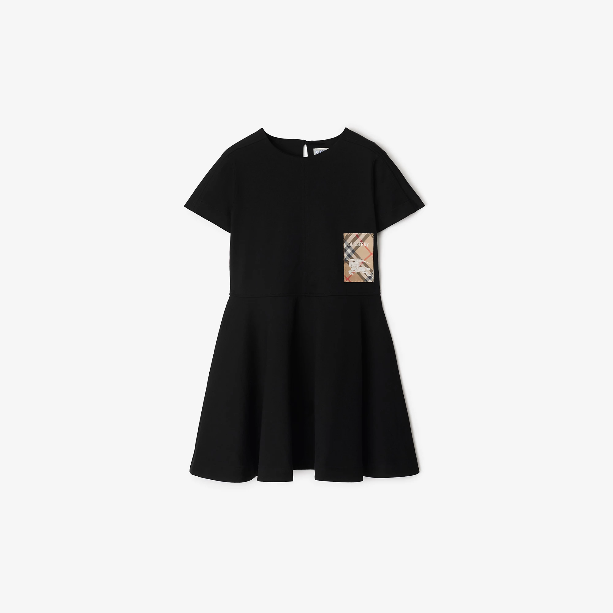 Check Label Cotton Dress