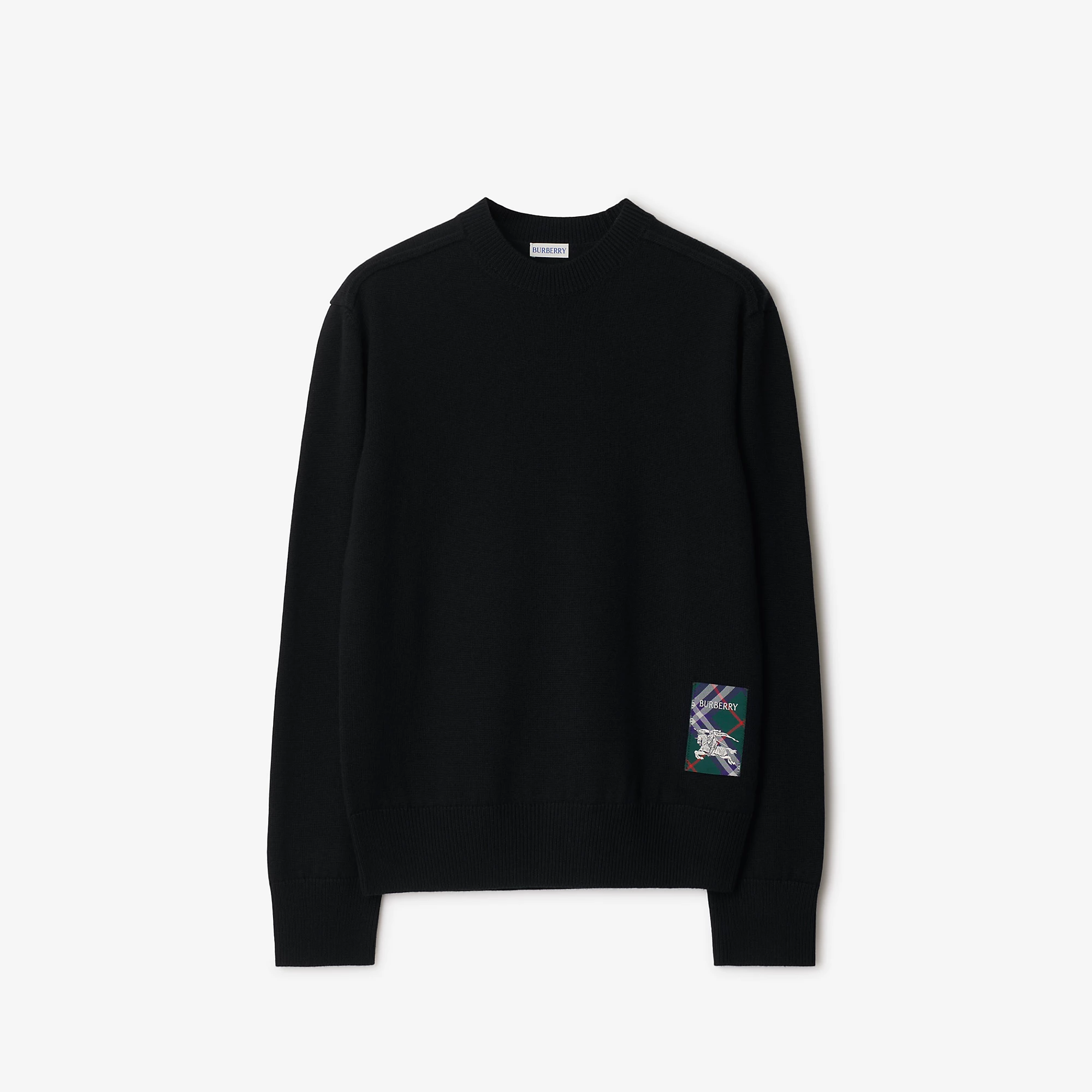 Check Label Wool Sweater