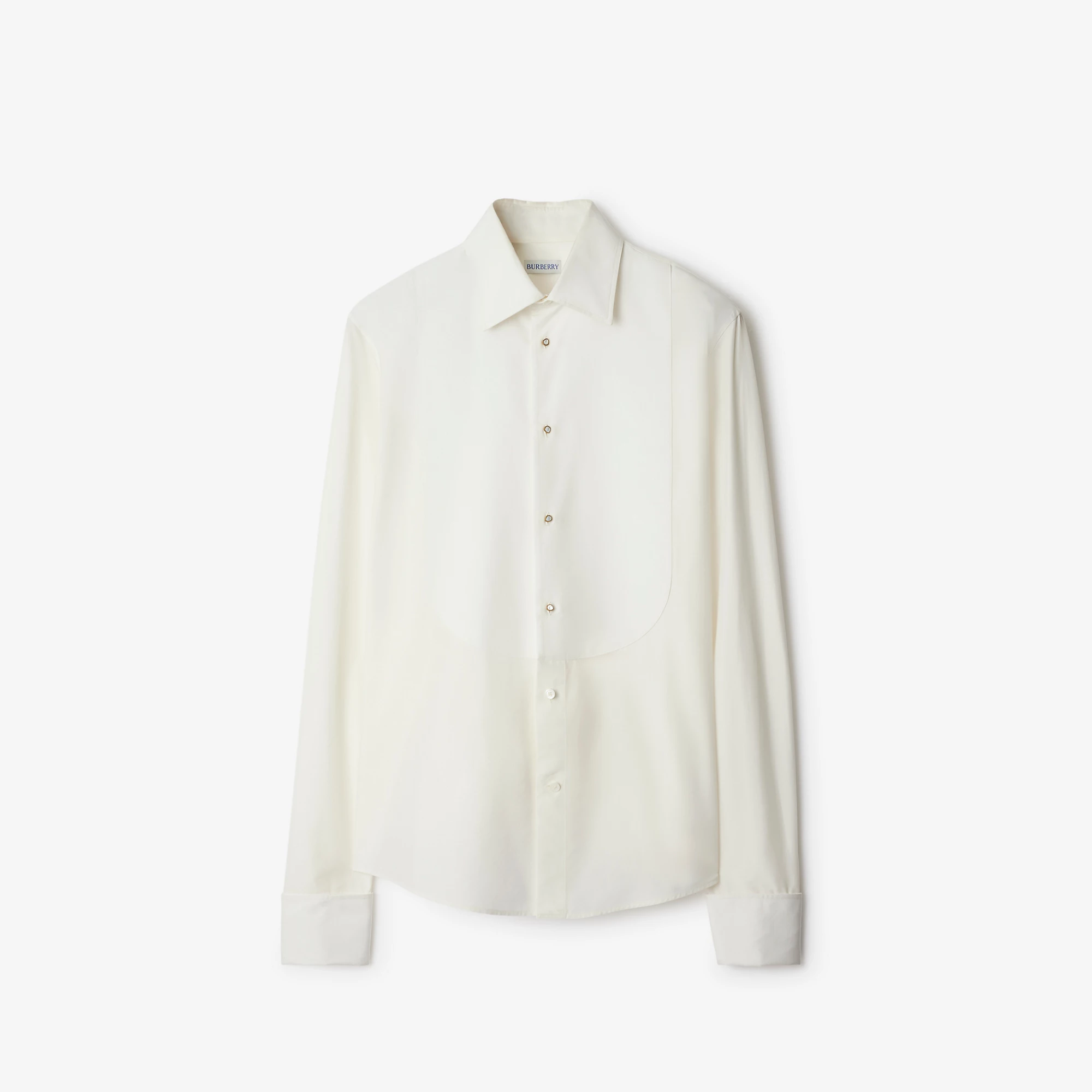 Slim Fit Cotton Silk Tuxedo Shirt