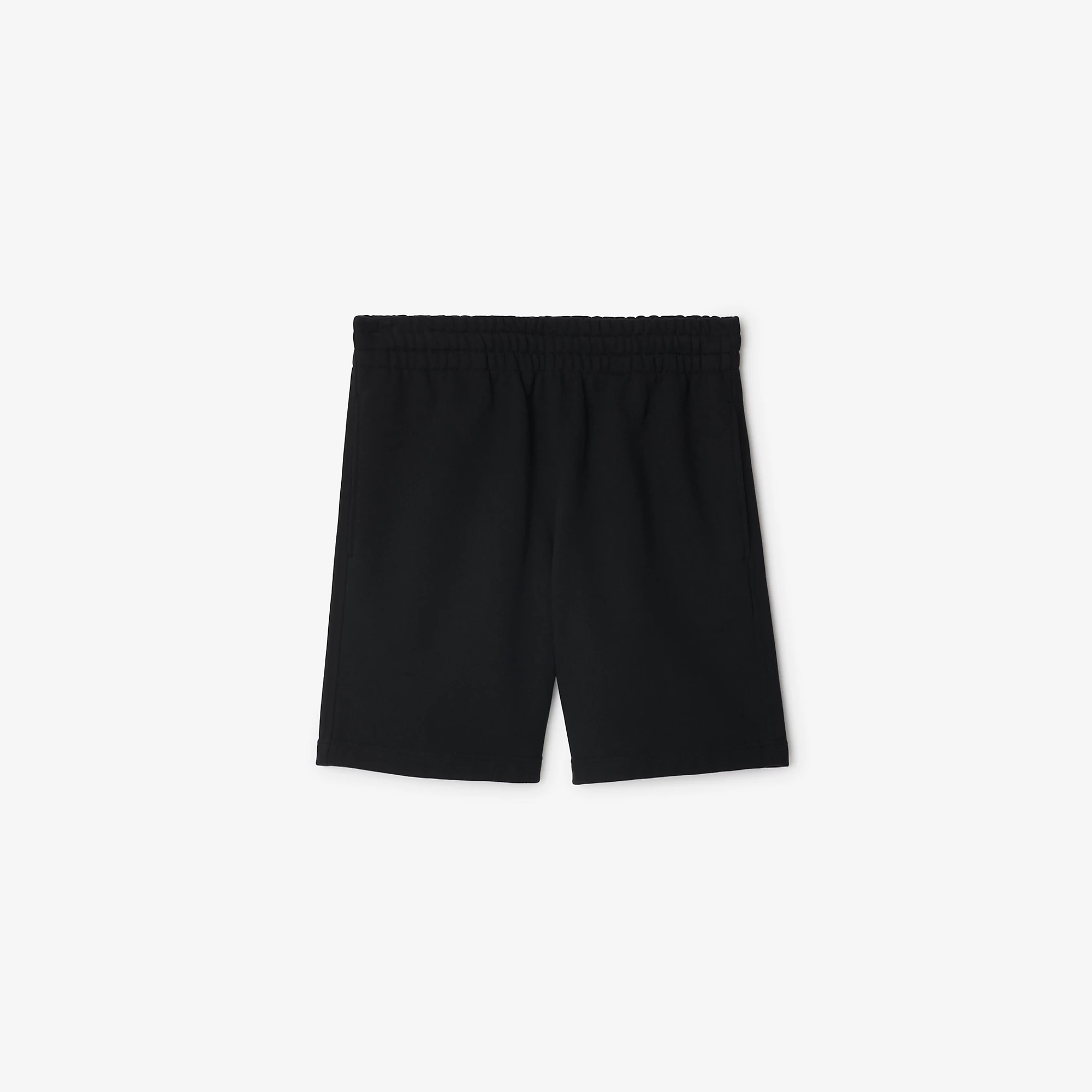 Check Label Cotton Shorts