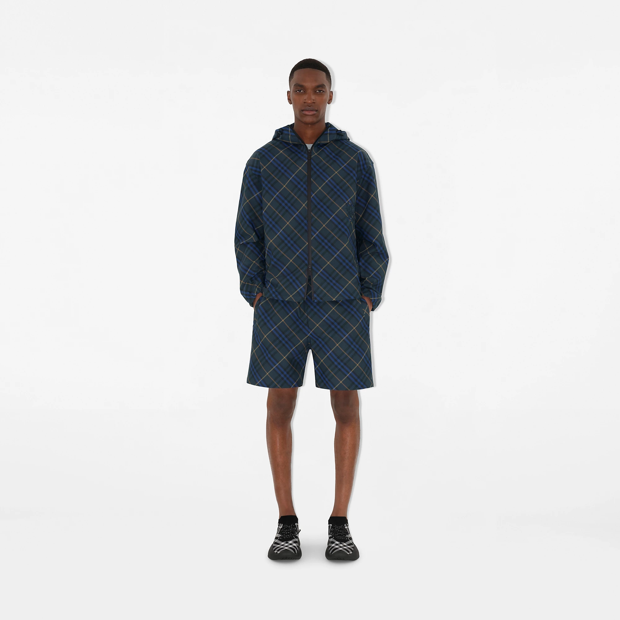 Check Twill Shorts