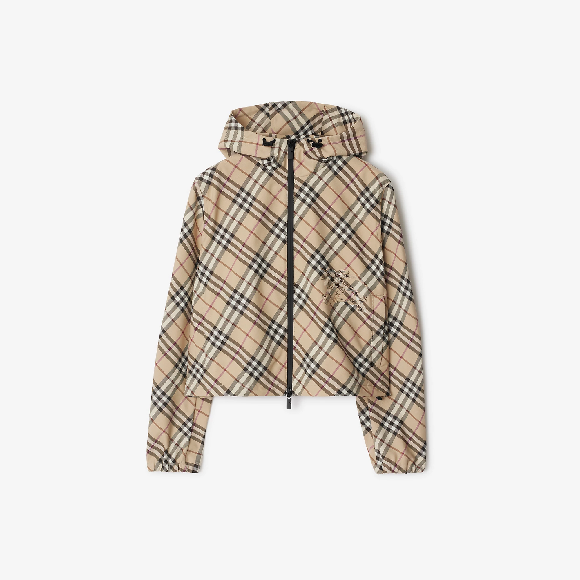 Check Hooded Jacket