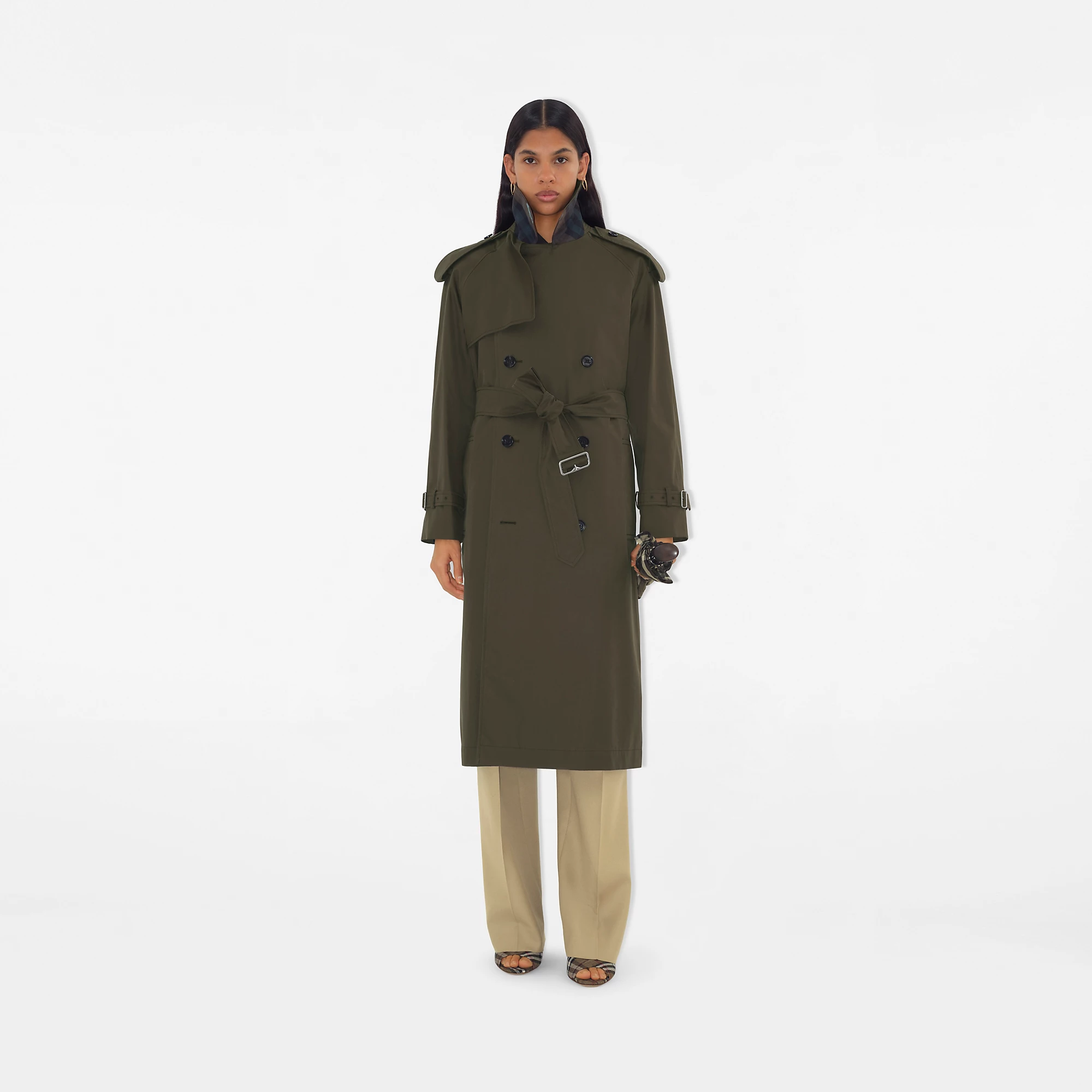 Long Gabardine Castleford Trench Coat