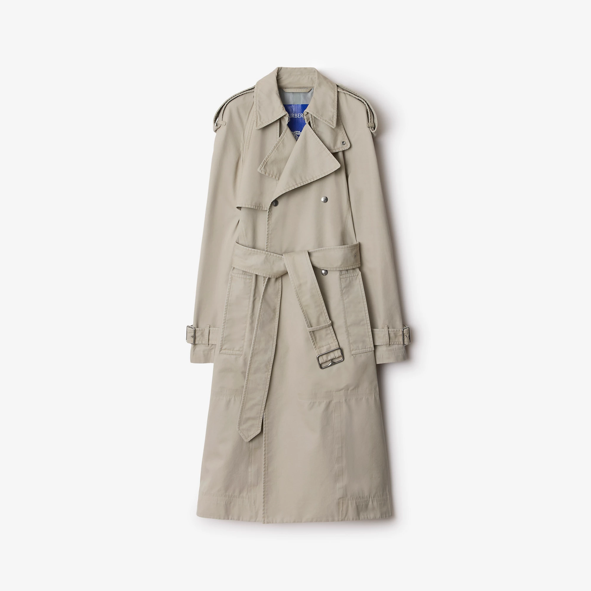 Long Cotton Trench Coat