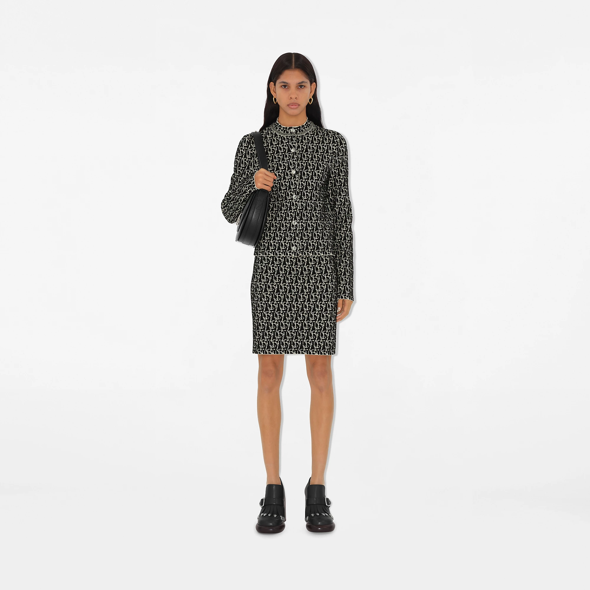 B Charm Wool Blend Skirt