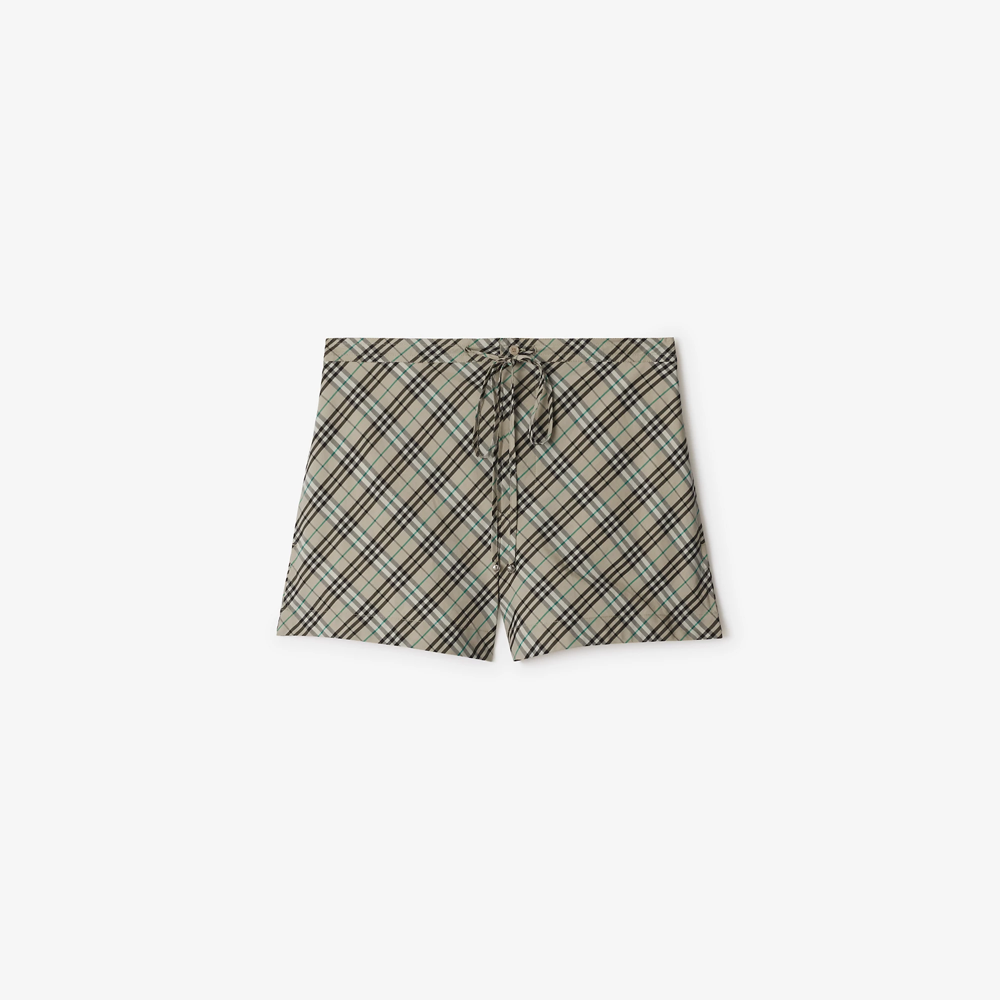 Check Cotton Pyjama Shorts