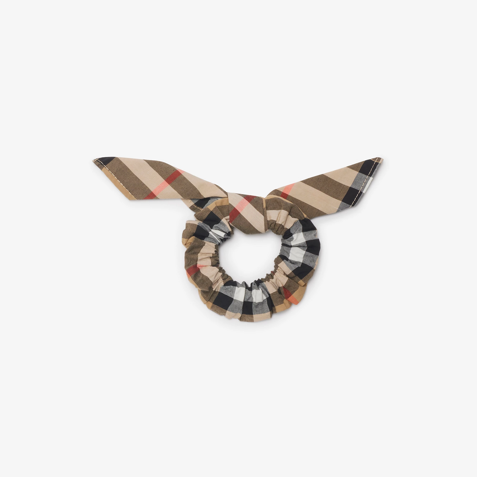 Check Cotton Scrunchie