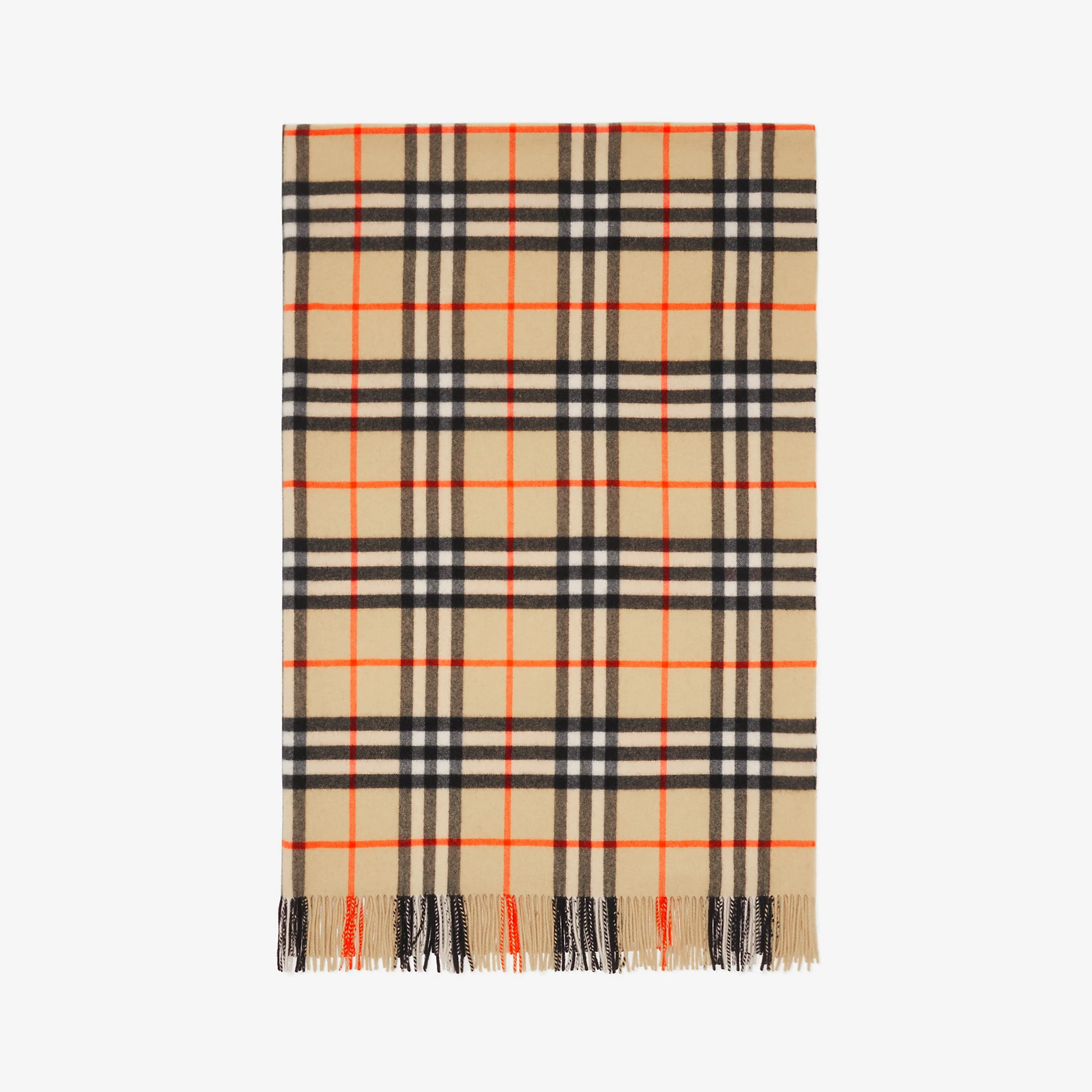 Check Cashmere Blanket