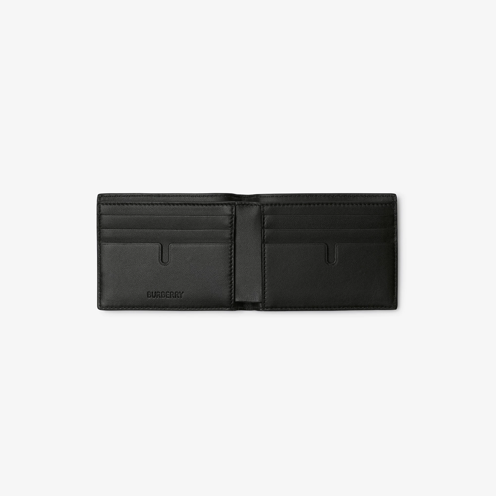 Embossed Check Slim Bifold Wallet