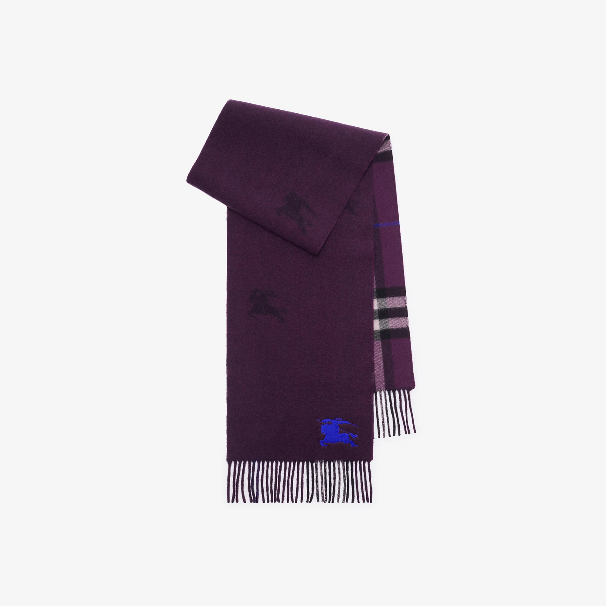 Reversible EKD Check Cashmere Scarf