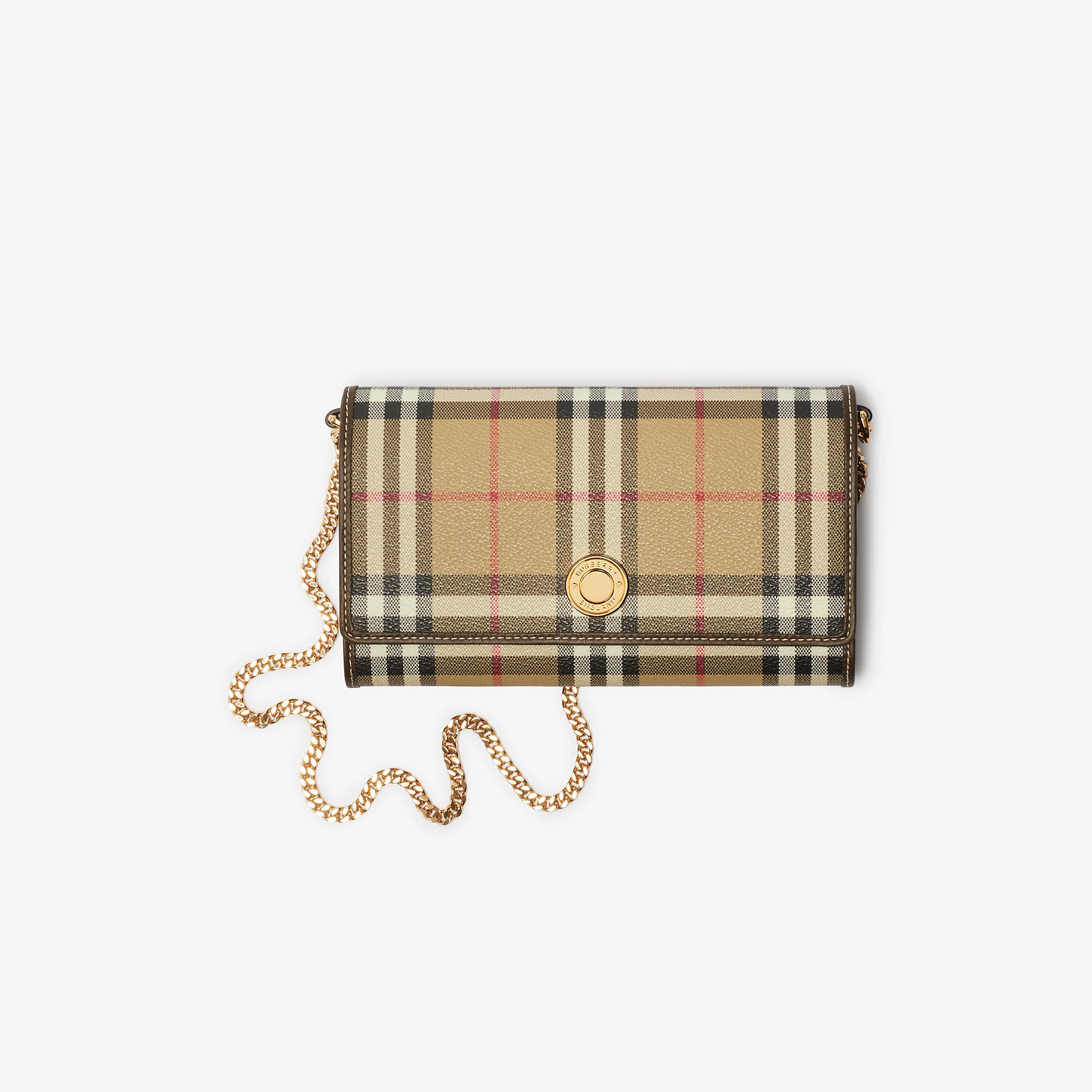Check Chain Strap Wallet