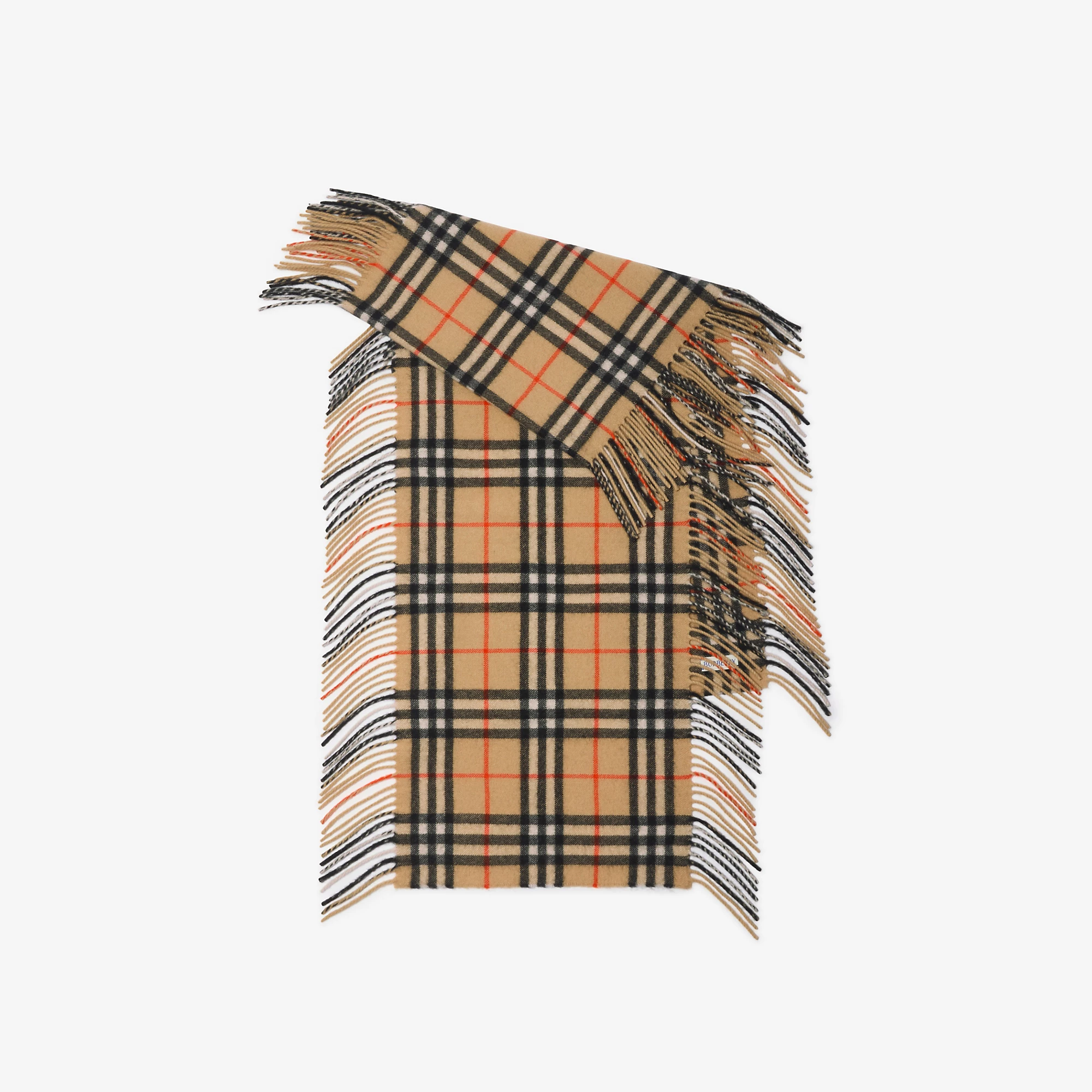 Check Cashmere Happy Scarf
