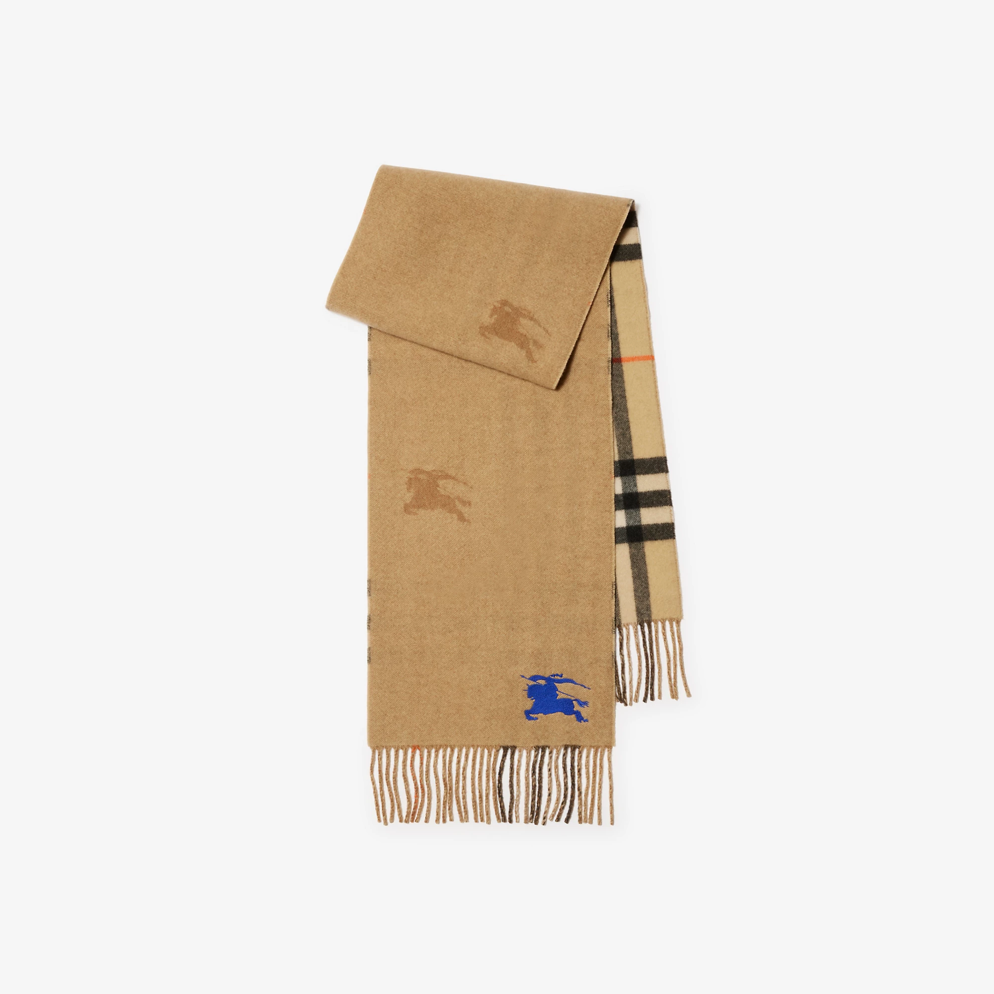 Reversible EKD Check Cashmere Scarf
