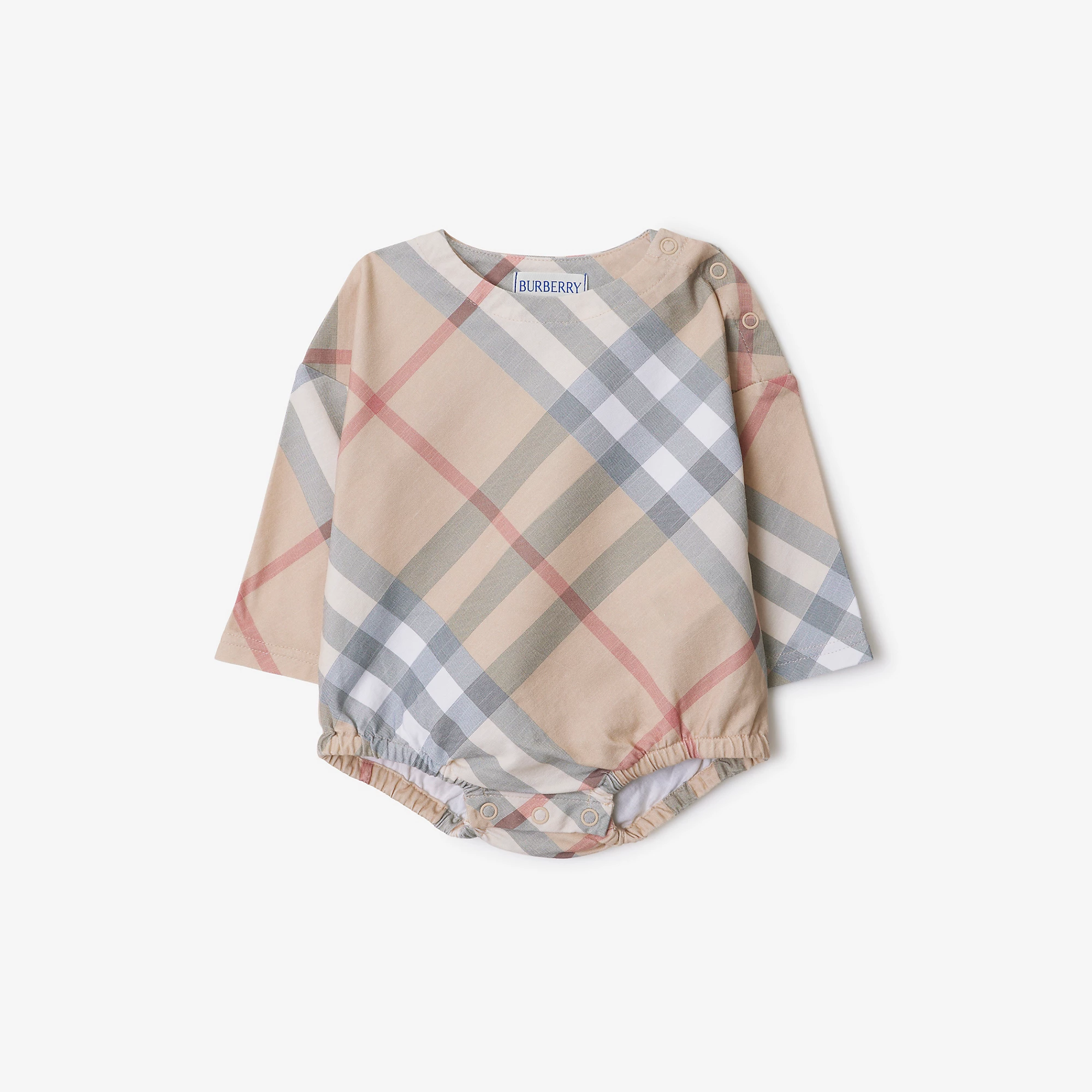 Check Cotton Two-piece Baby Gift Set