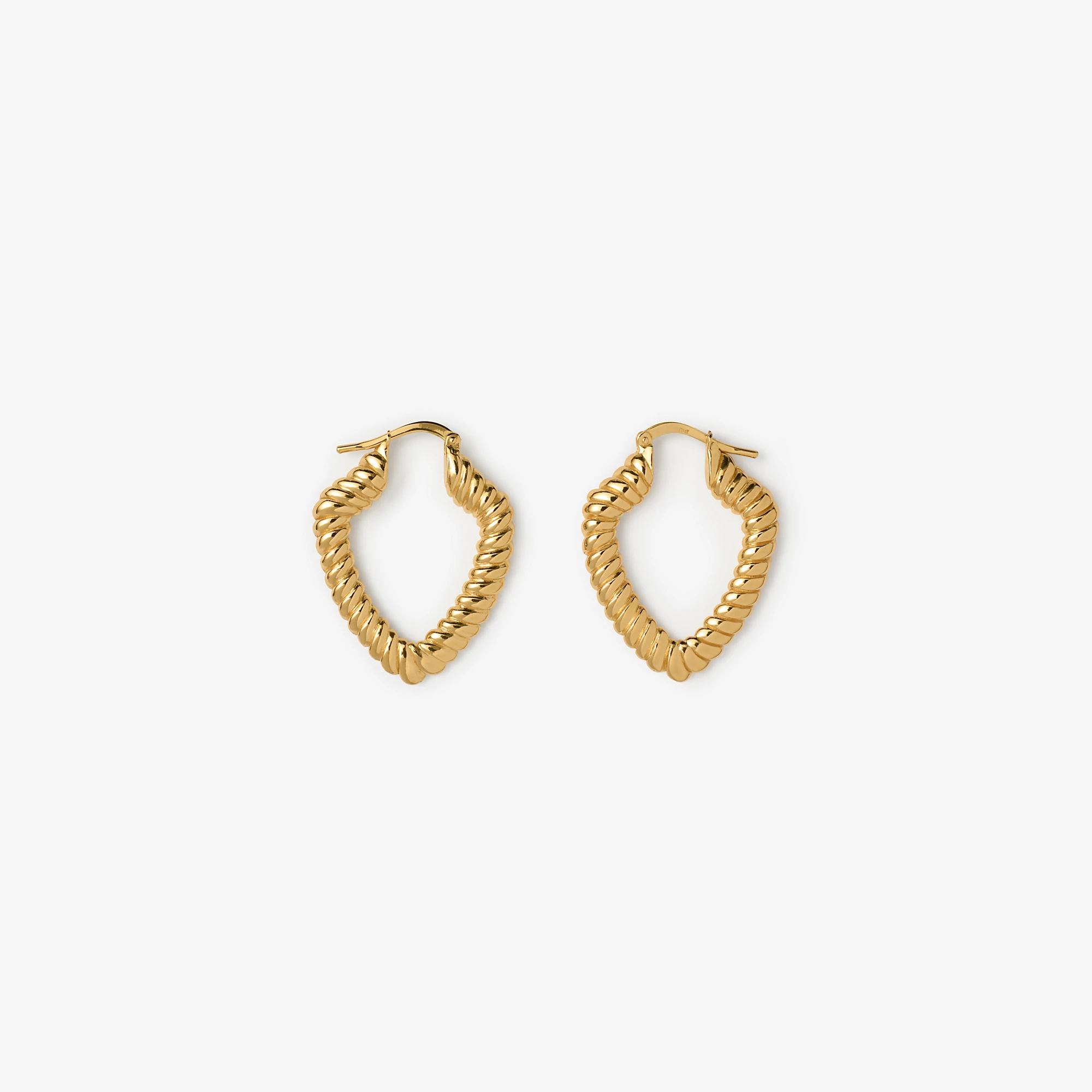 Small Shield Twisted Hoop Earringsâ