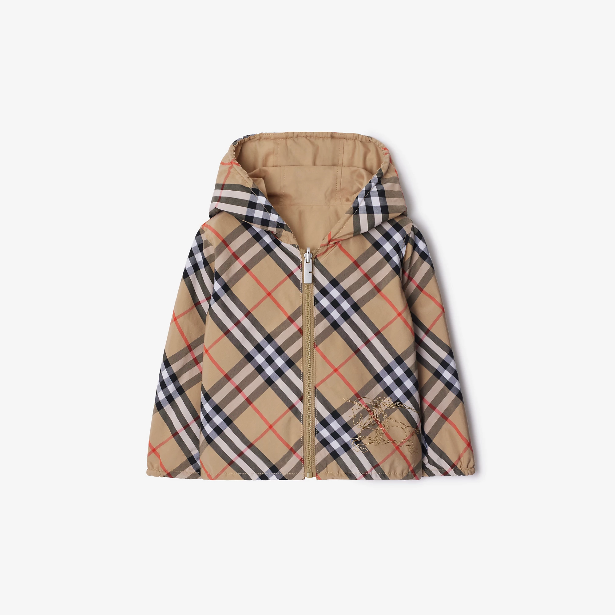 Reversible Check Cotton Blend Jacket