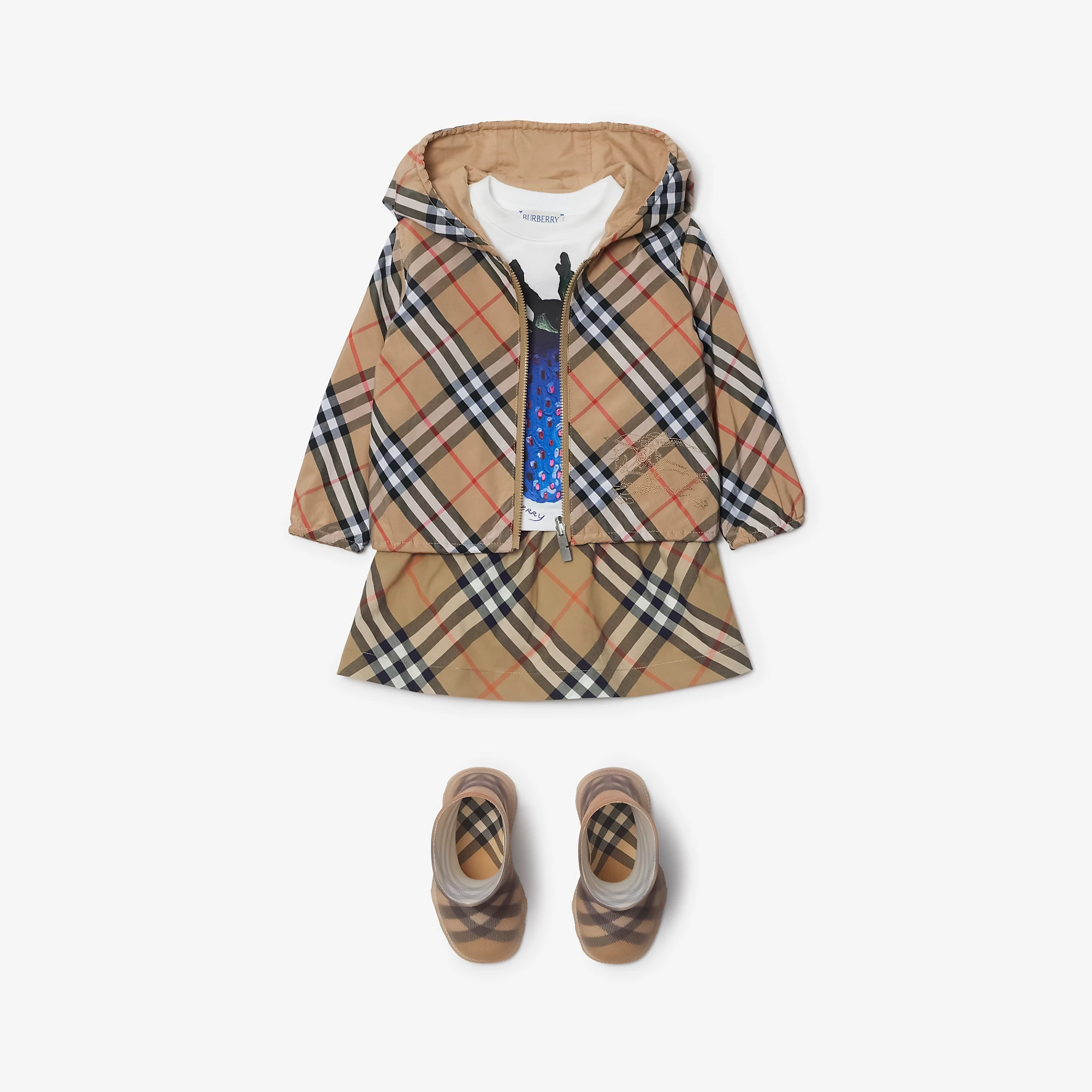 Reversible Check Cotton Blend Jacket
