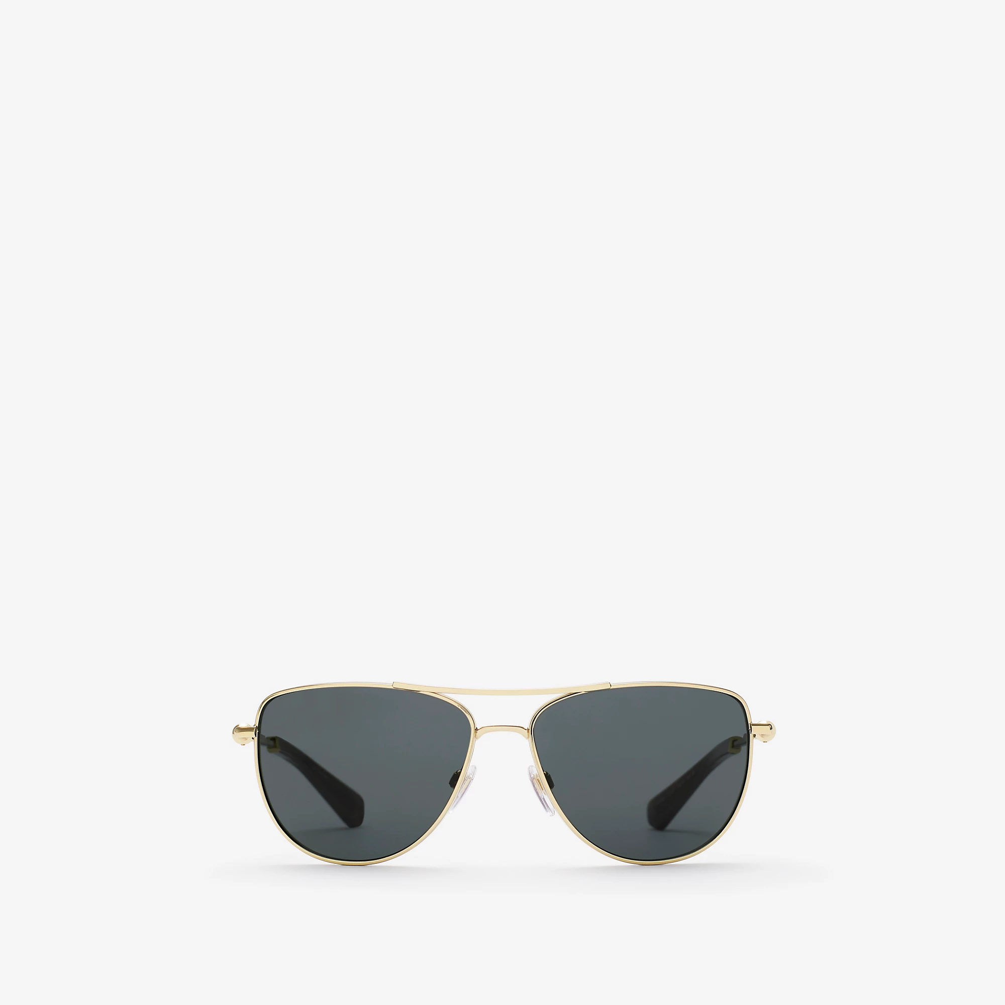 Metal Logo Square Sunglasses