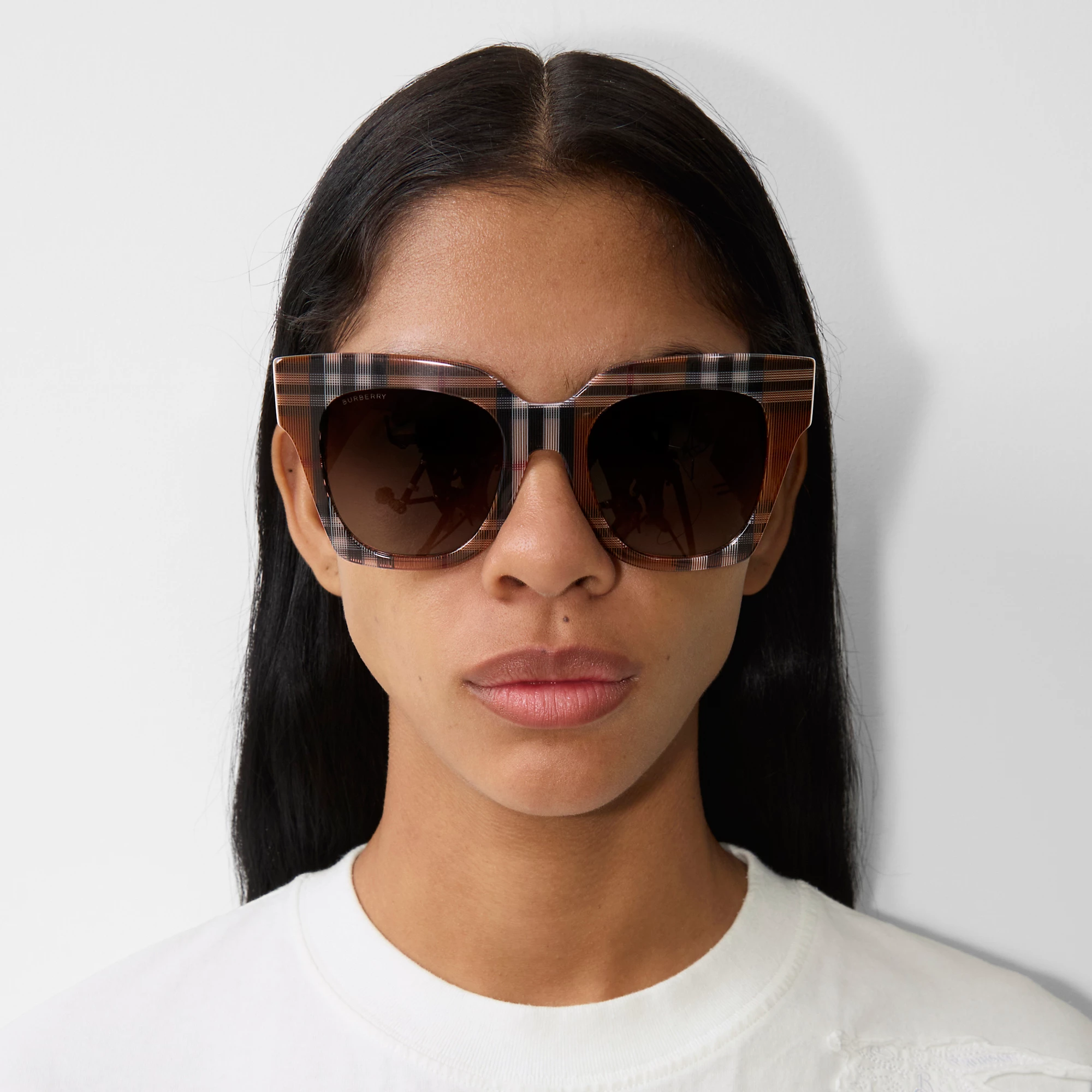 Check Square Sunglasses