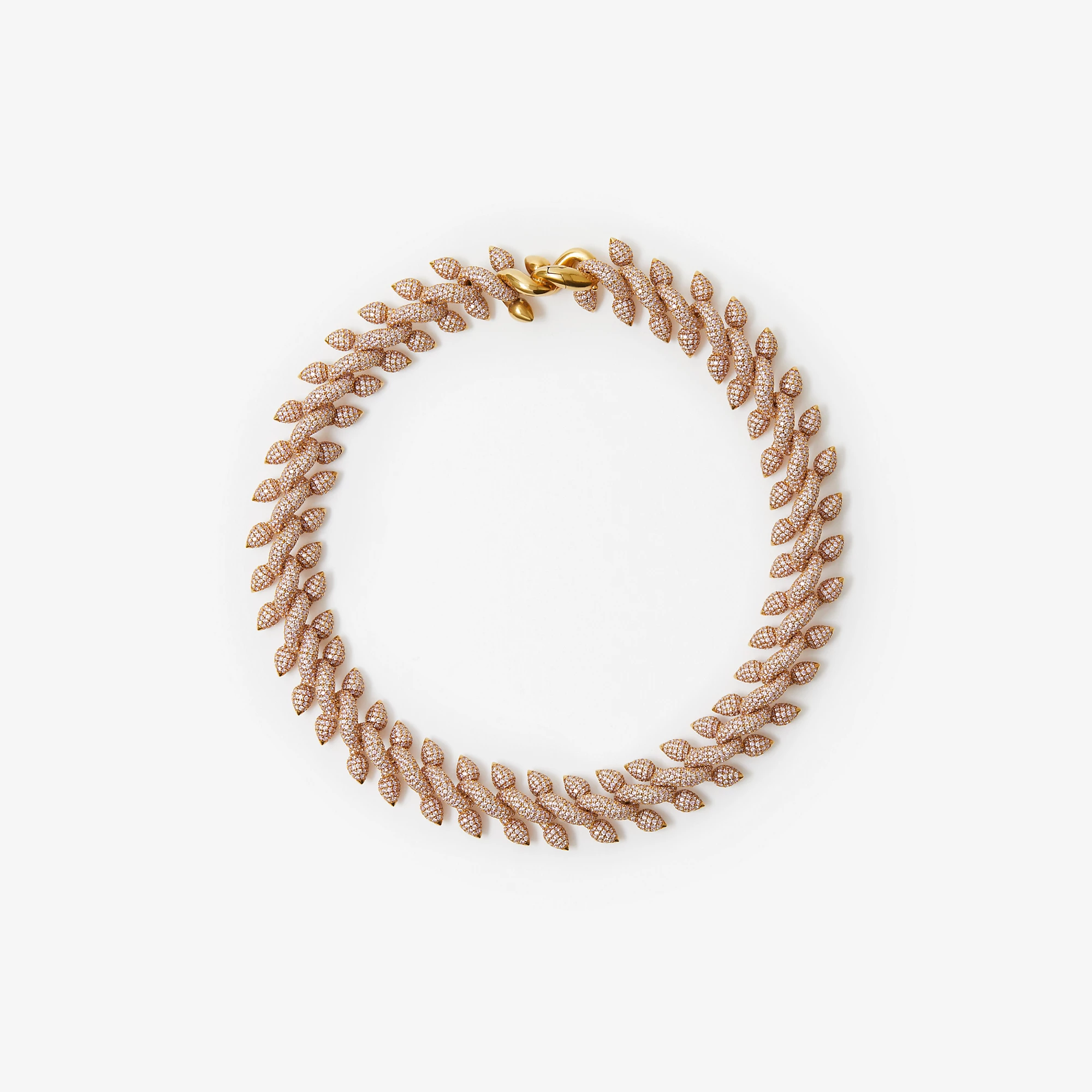 Spear PavÃ© Chain Necklace