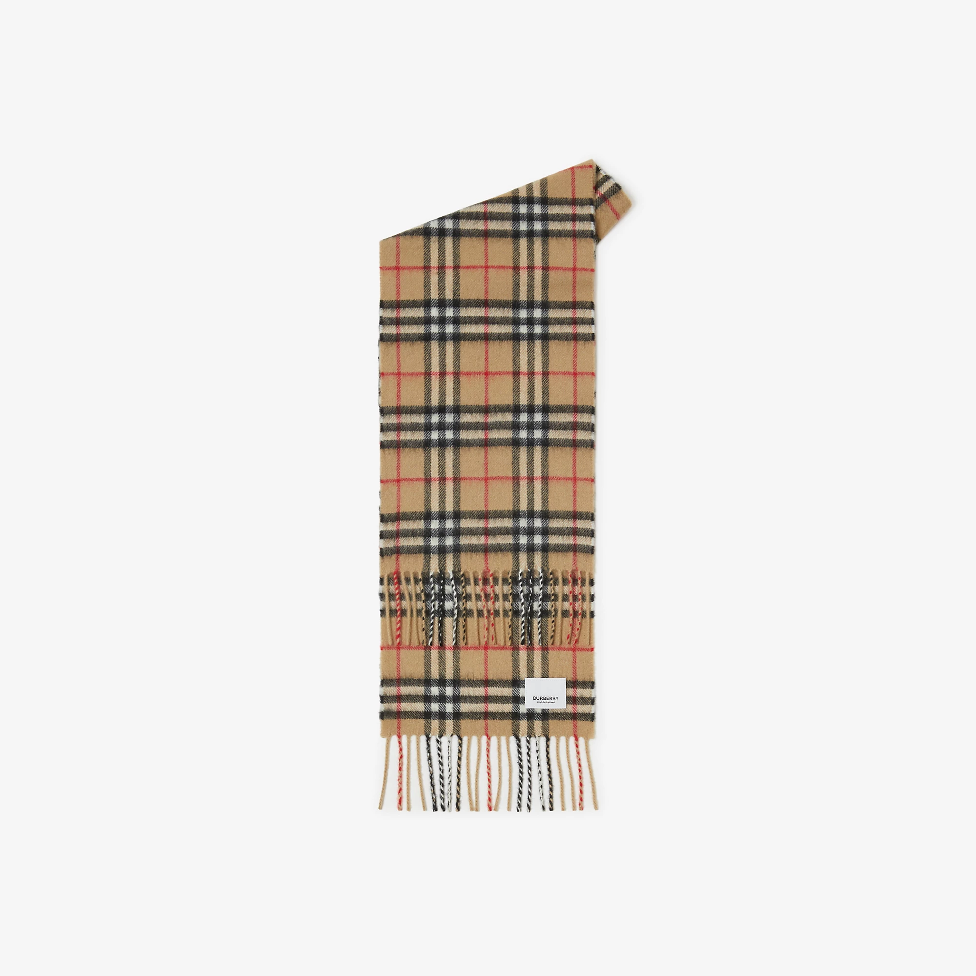 Check Cashmere Scarf