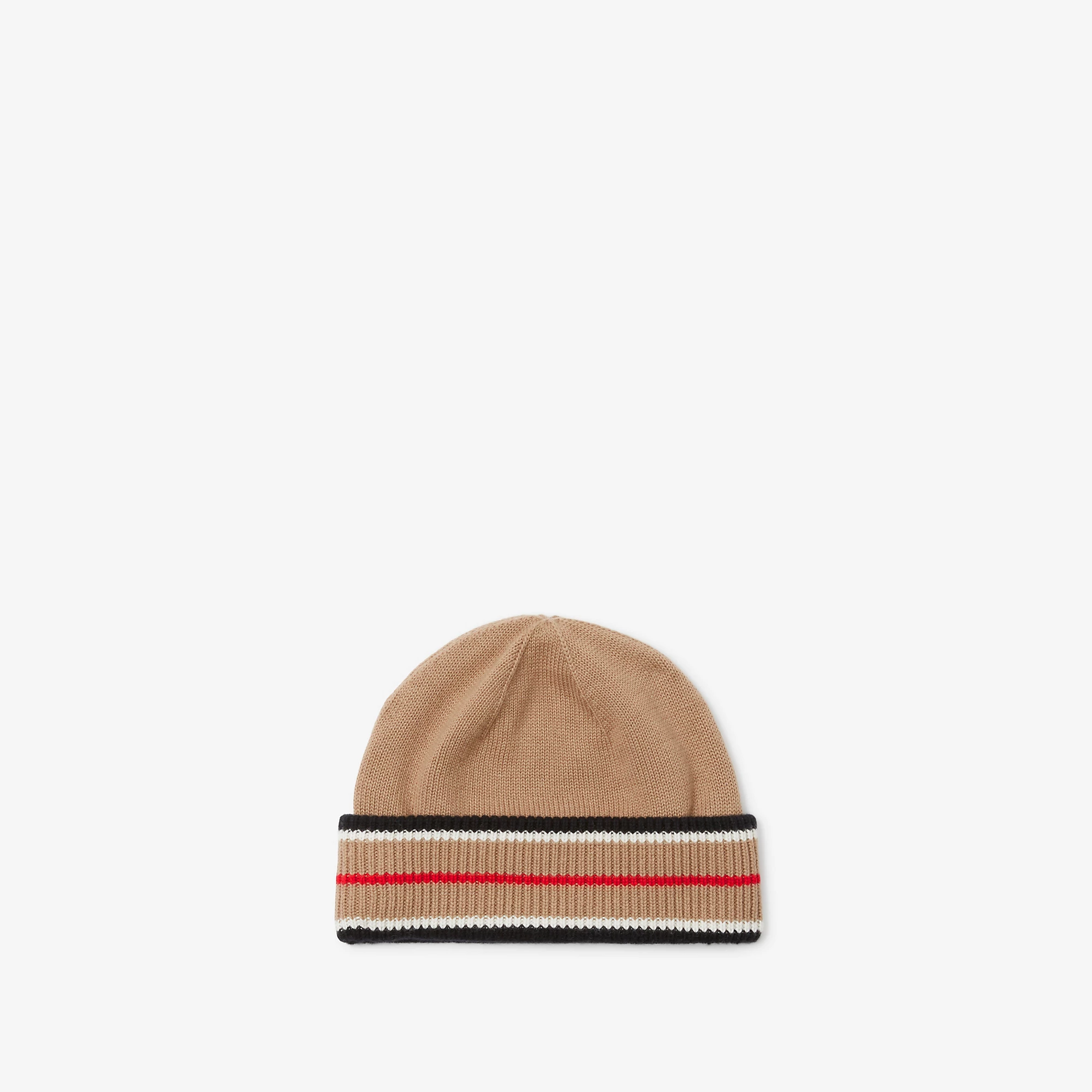 Reversible Icon Stripe Cashmere Cotton Beanie