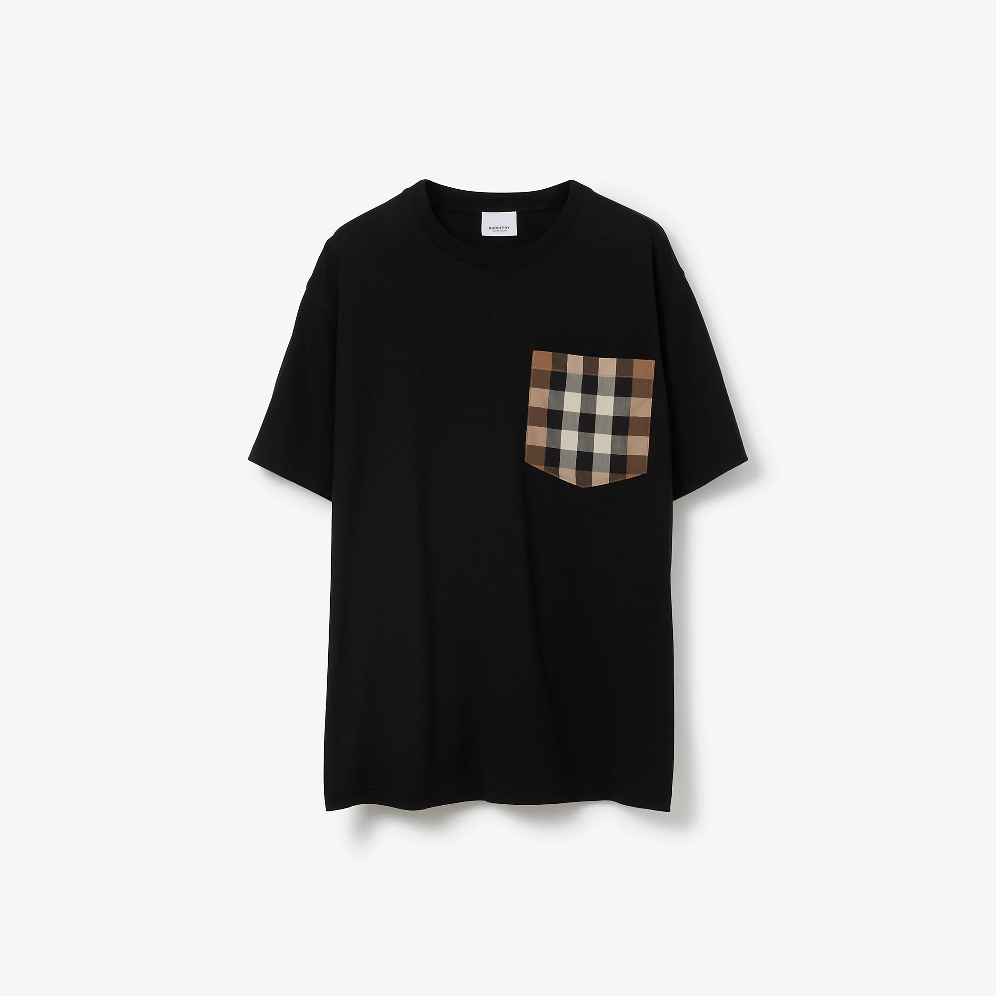 Check Pocket Cotton T-shirt