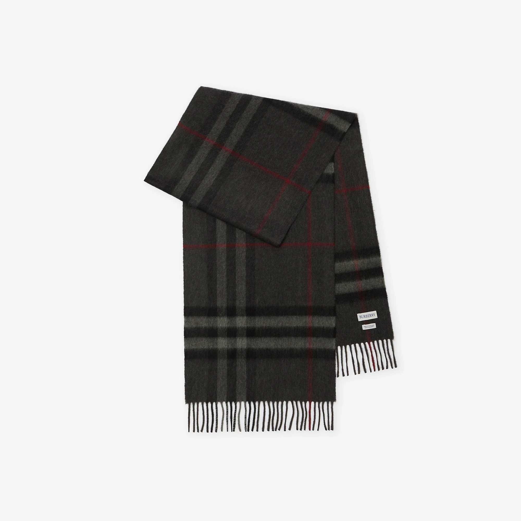 Check Cashmere Scarf