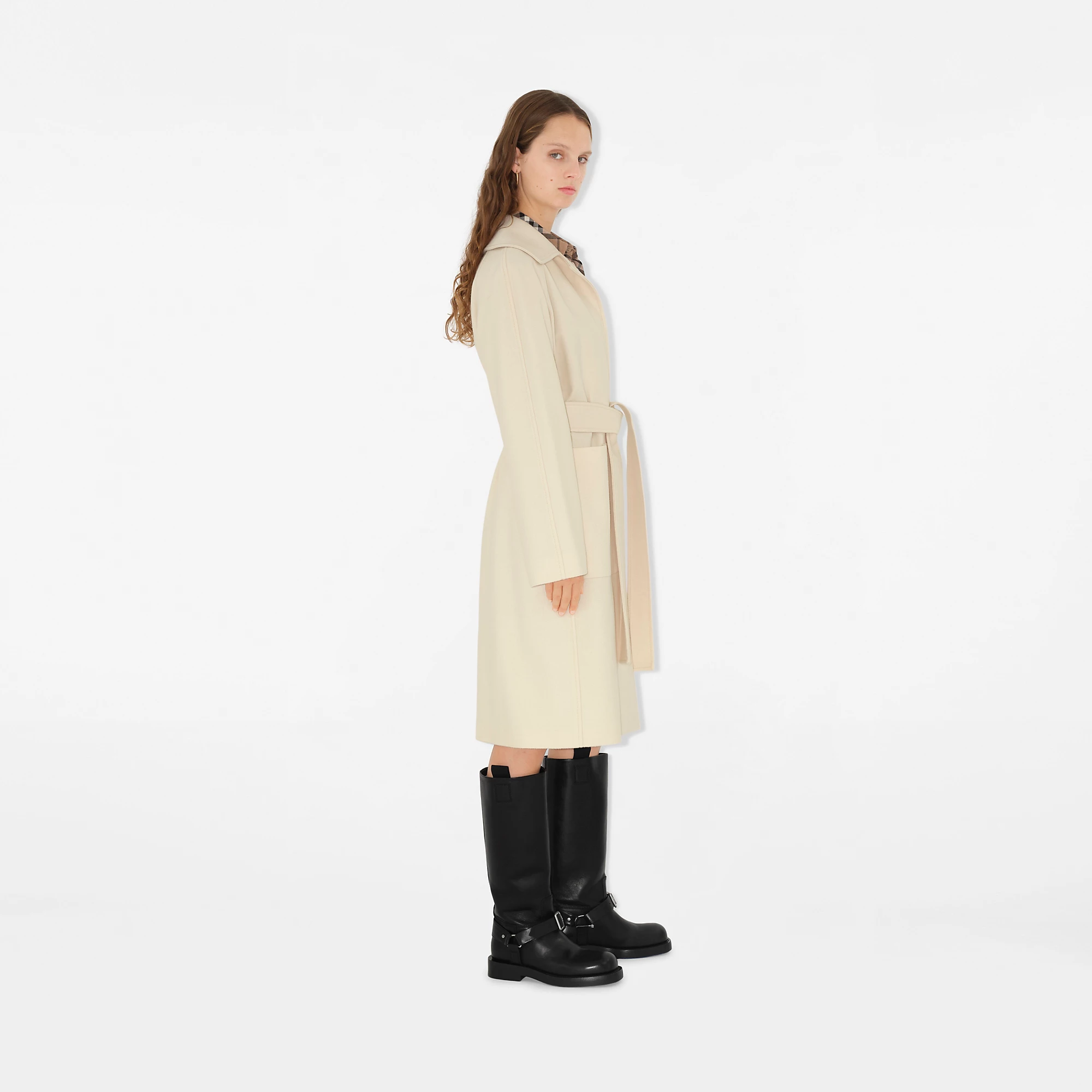 Leather Saddle High Boots