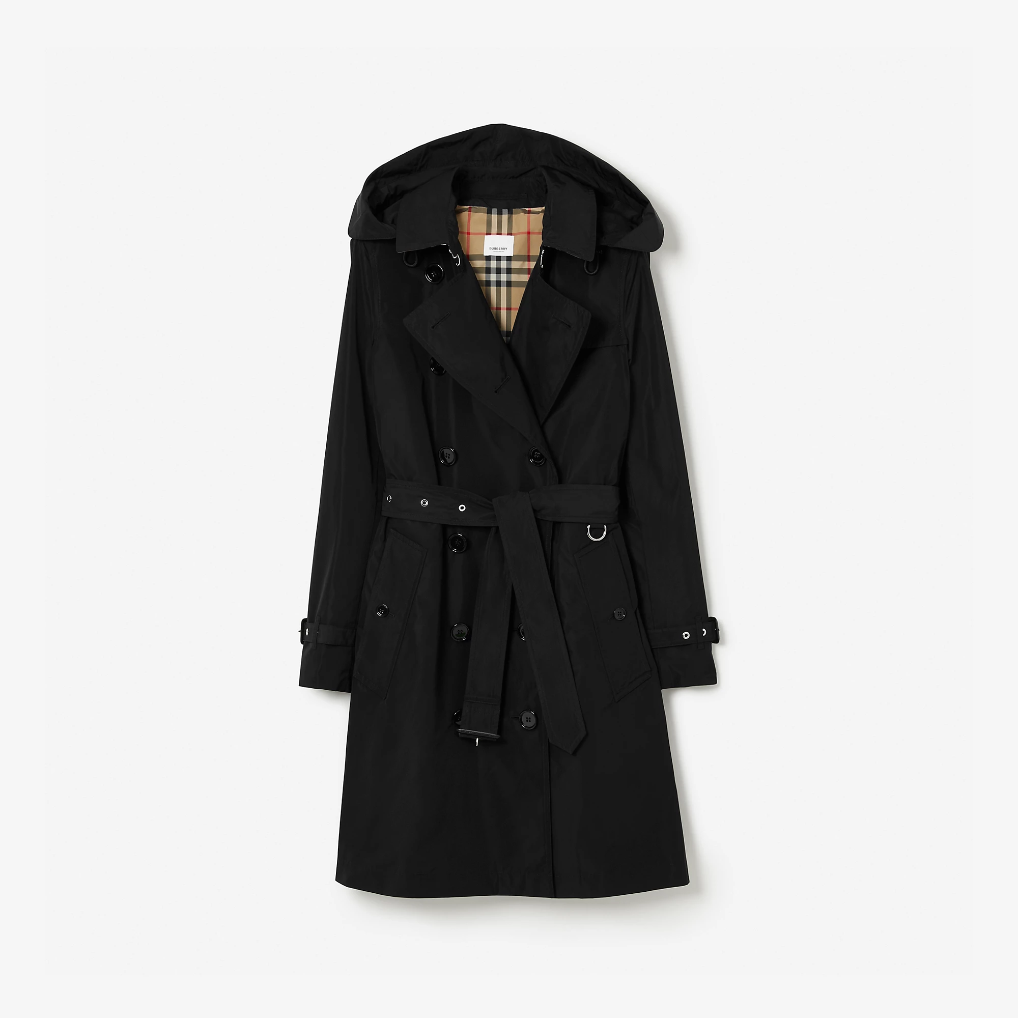 Mid-length Taffeta Kensington Trench Coat