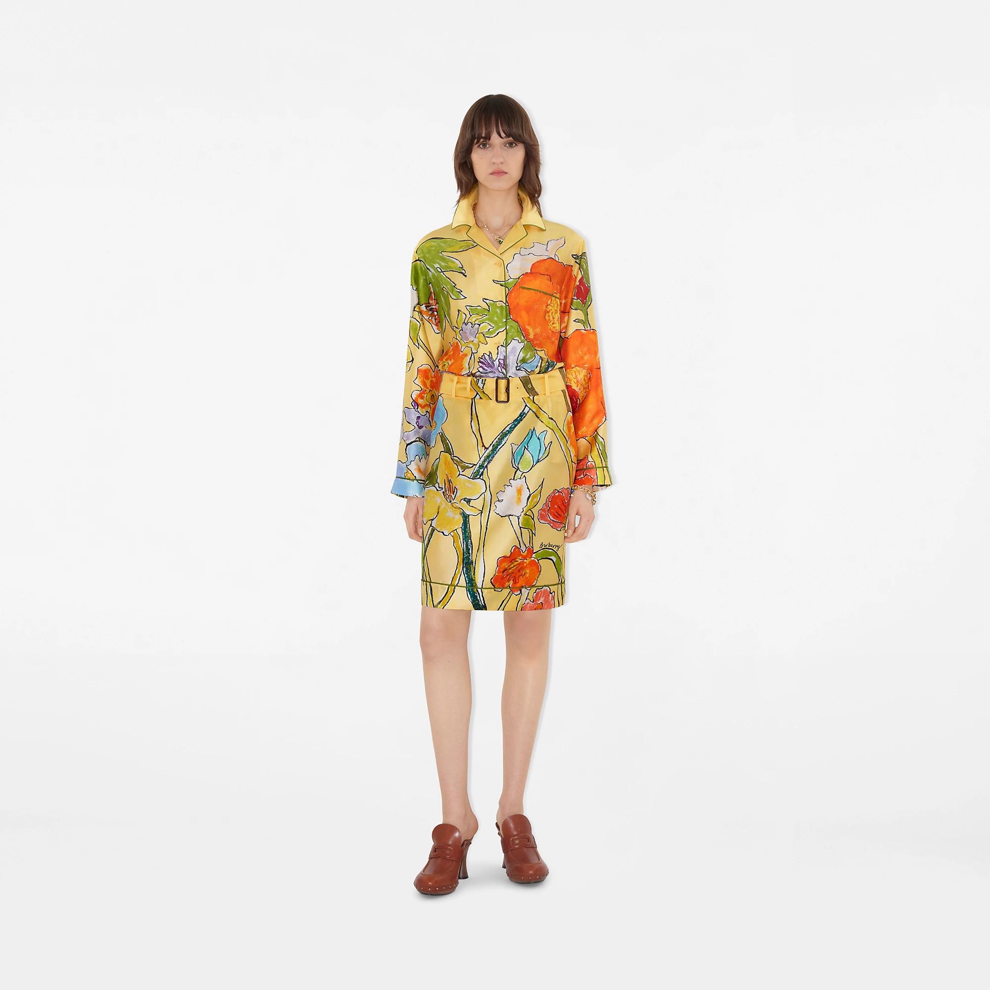 Highgrove Cascading Flowers Silk Skirt